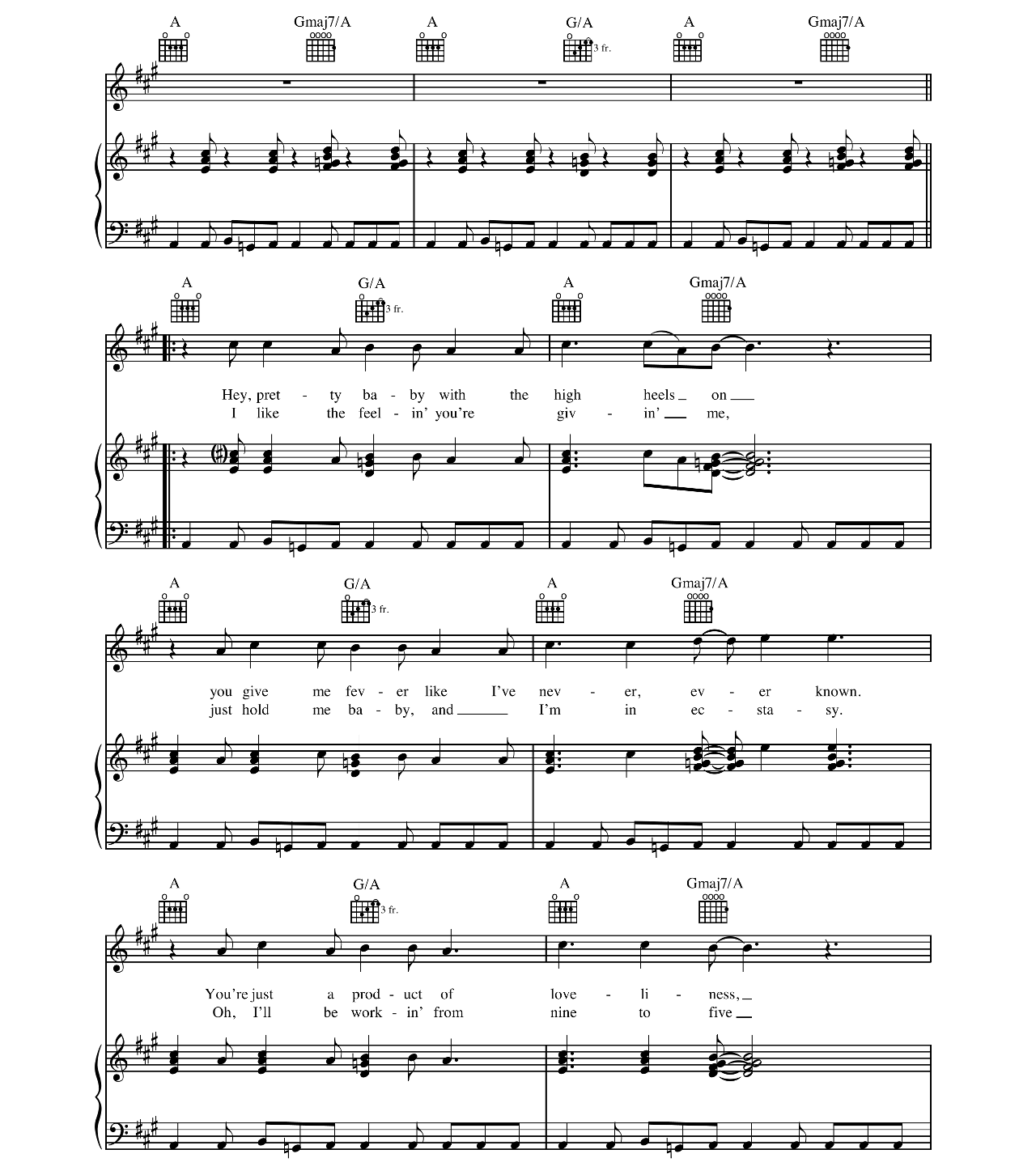 The Way You Make Me Feel sheet music 2