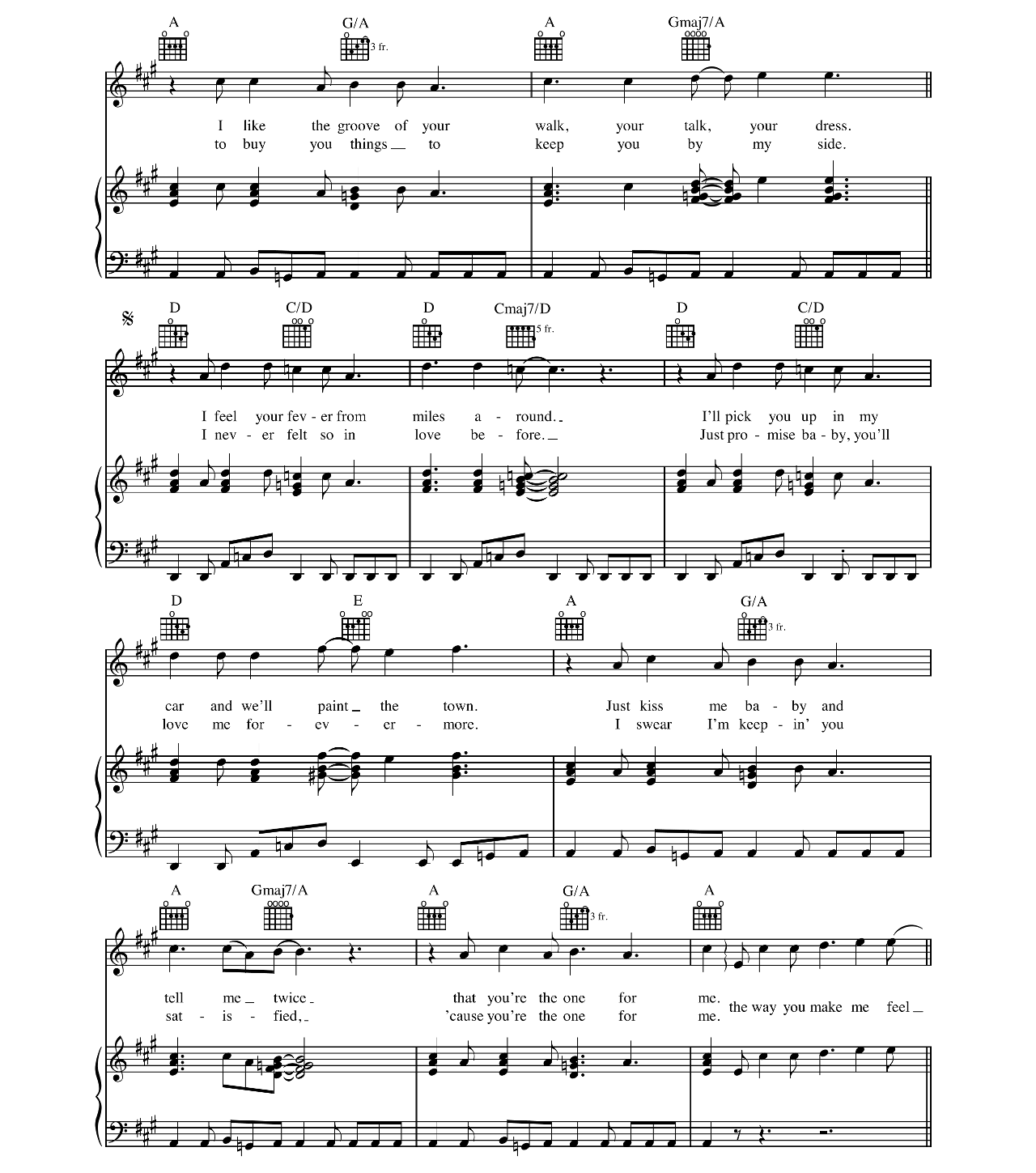 The Way You Make Me Feel sheet music 3