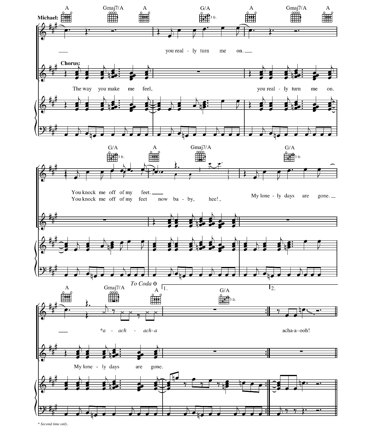 The Way You Make Me Feel sheet music 4