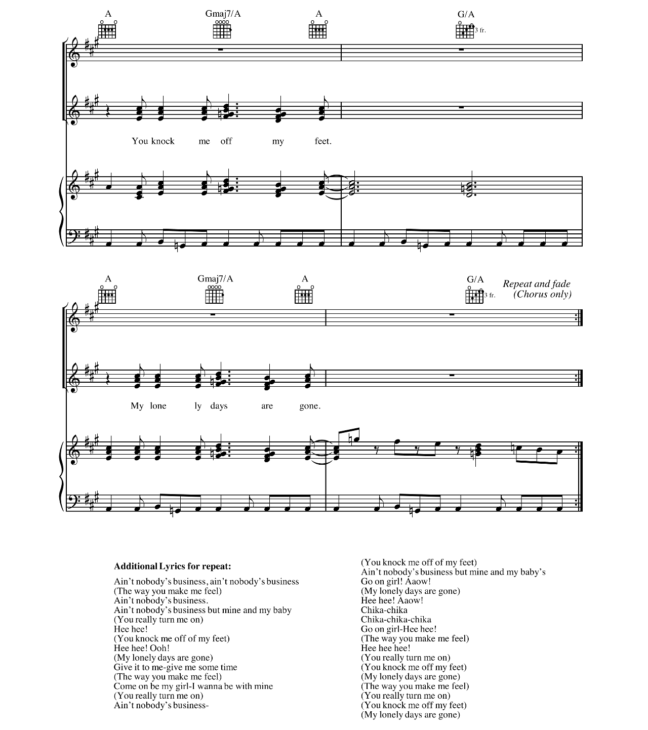 The Way You Make Me Feel sheet music 9