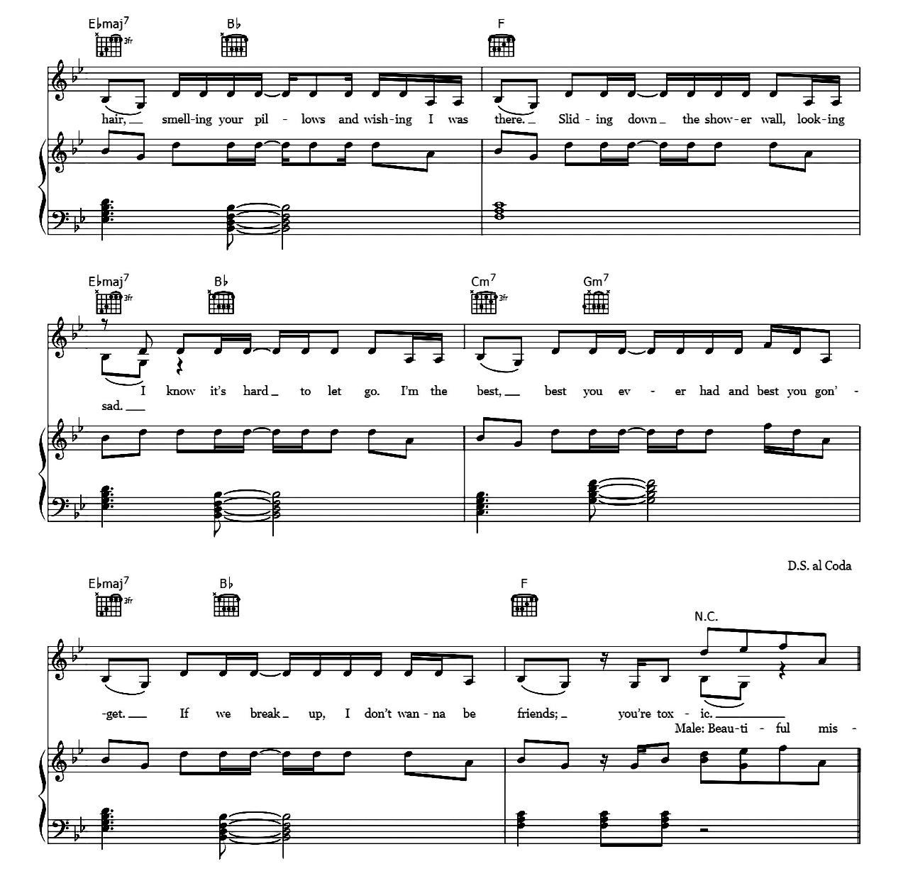 Beautiful Mistakes sheet music 5