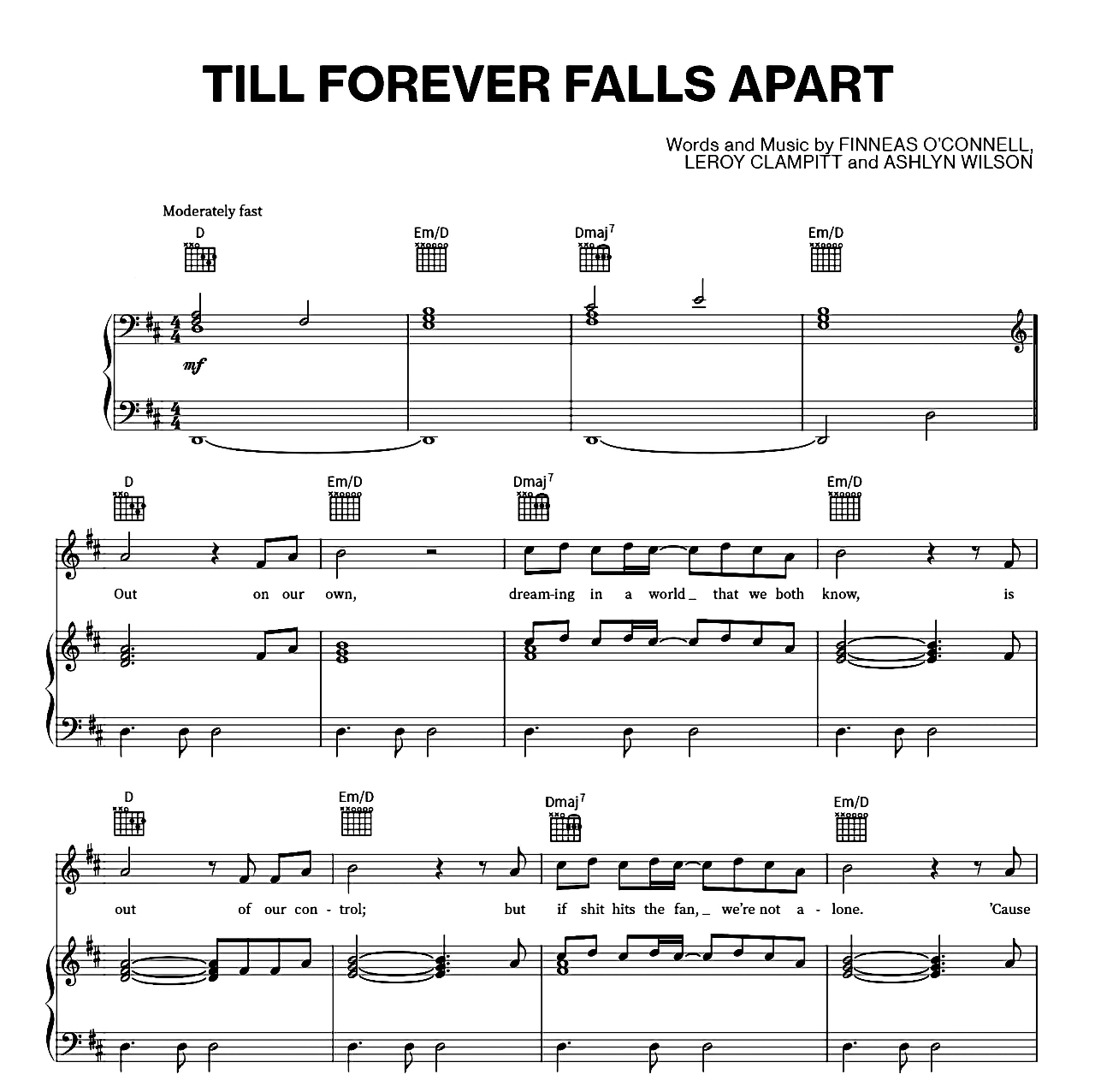 Till Forever Falls Apart sheet music