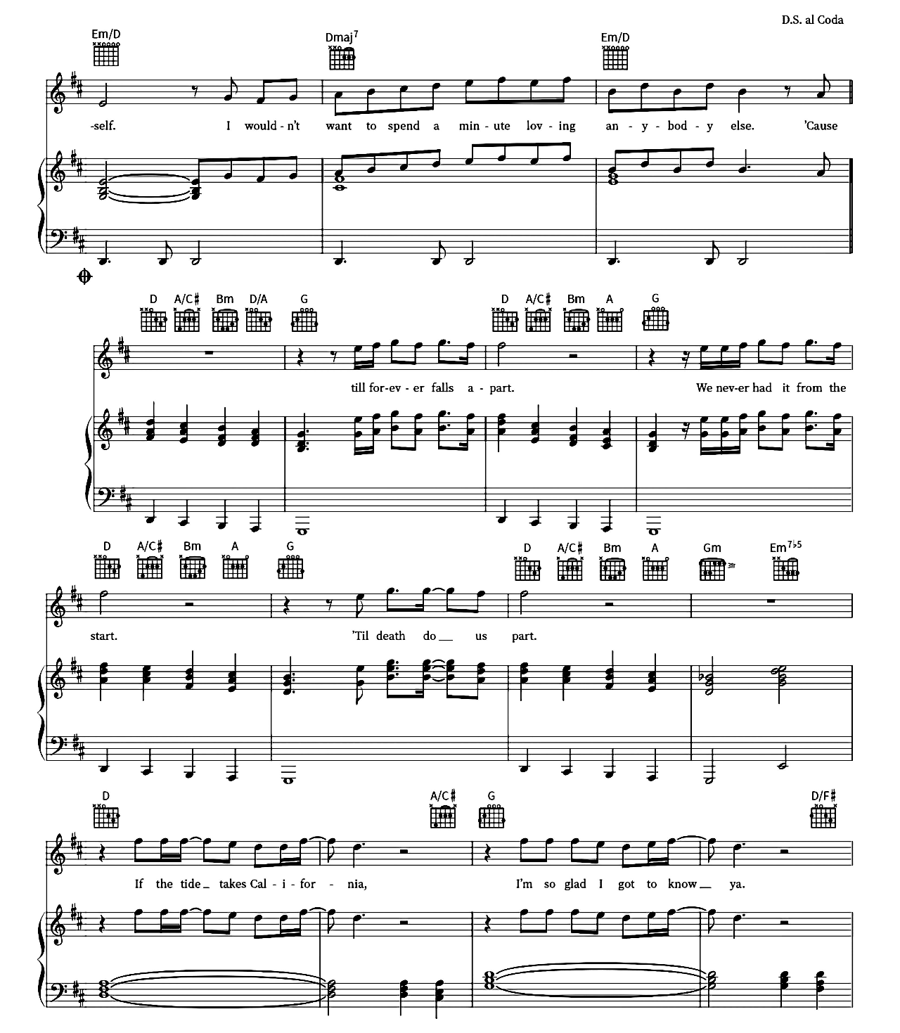 Till Forever Falls Apart sheet music 4