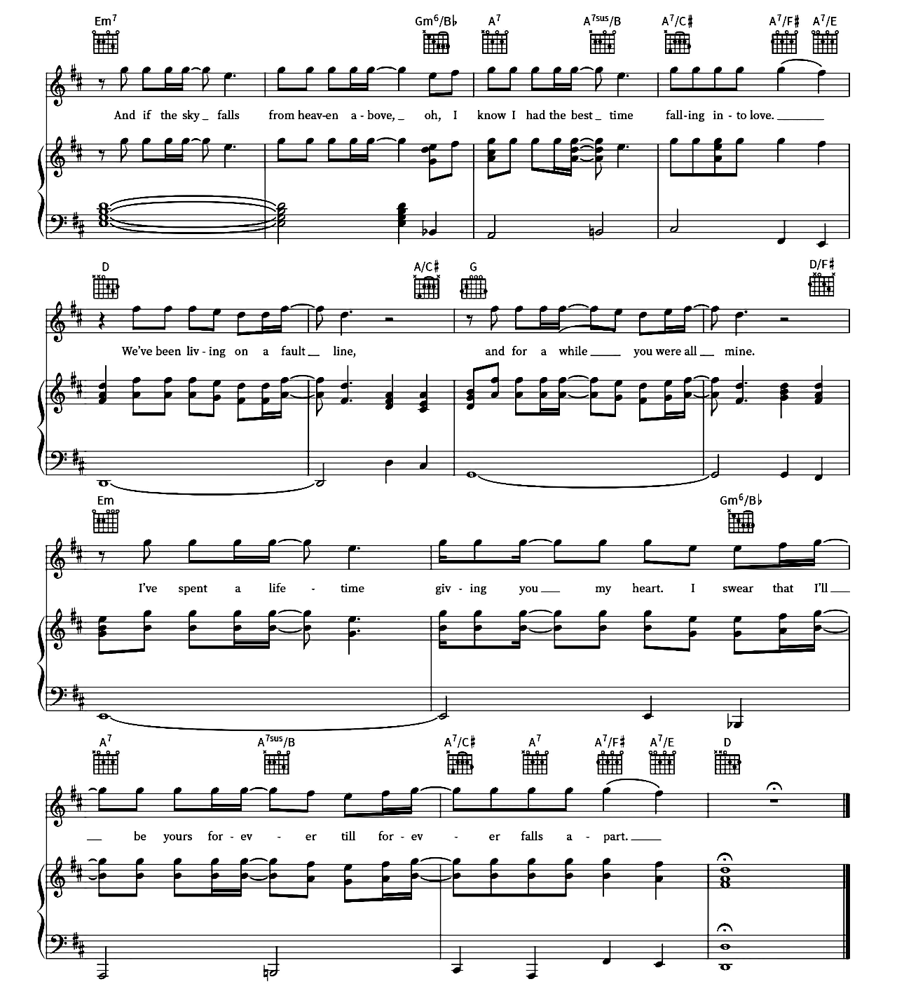 Till Forever Falls Apart sheet music 5