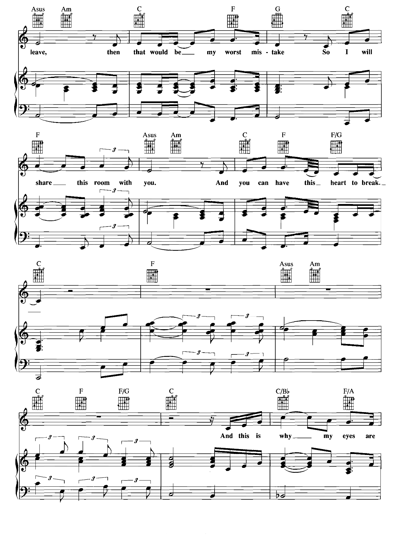 And So It Goes sheet music 3