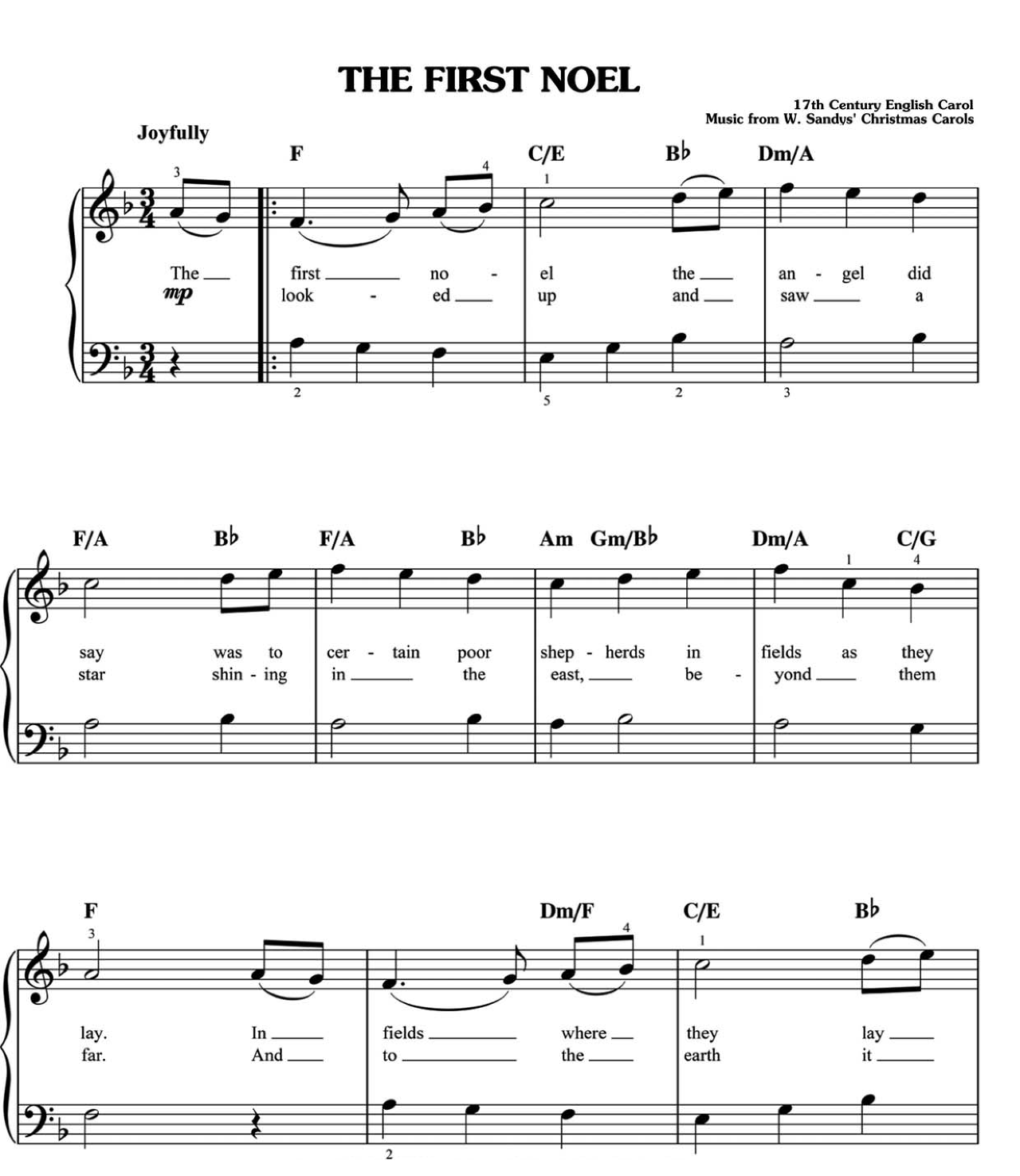 The First Noel sheet music