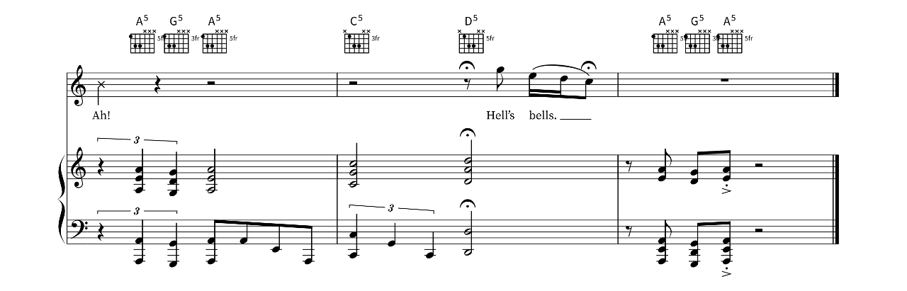 Hells Bells sheet music 7