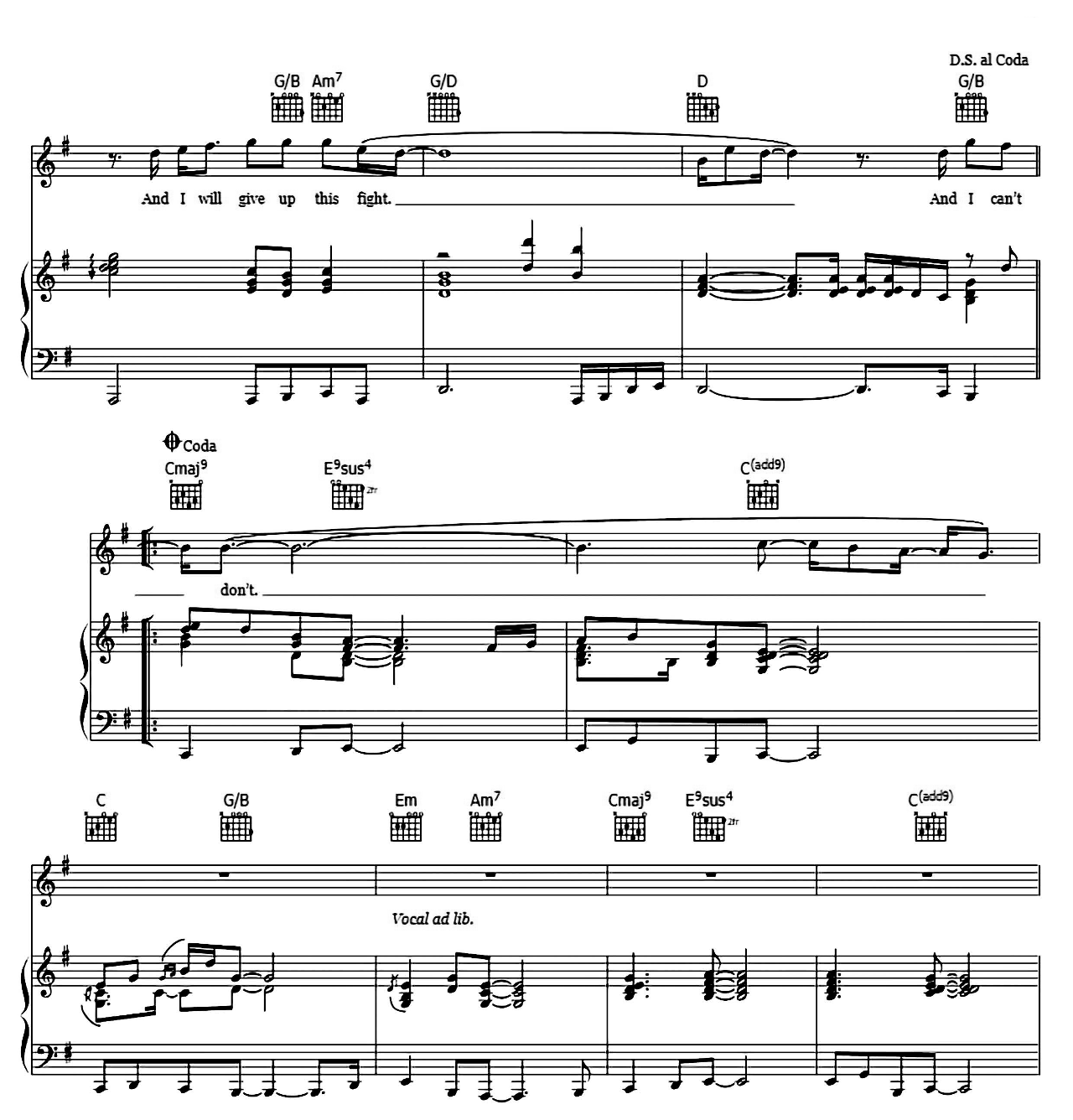 I Can't Make You Love Me sheet music 6