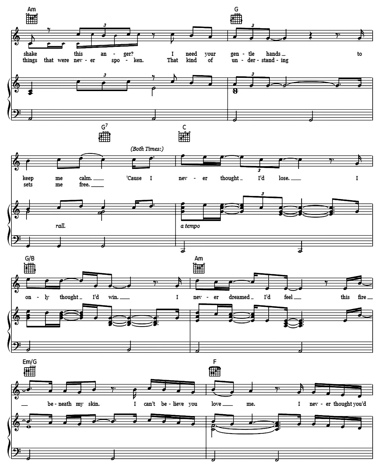 The Last Song sheet music 3