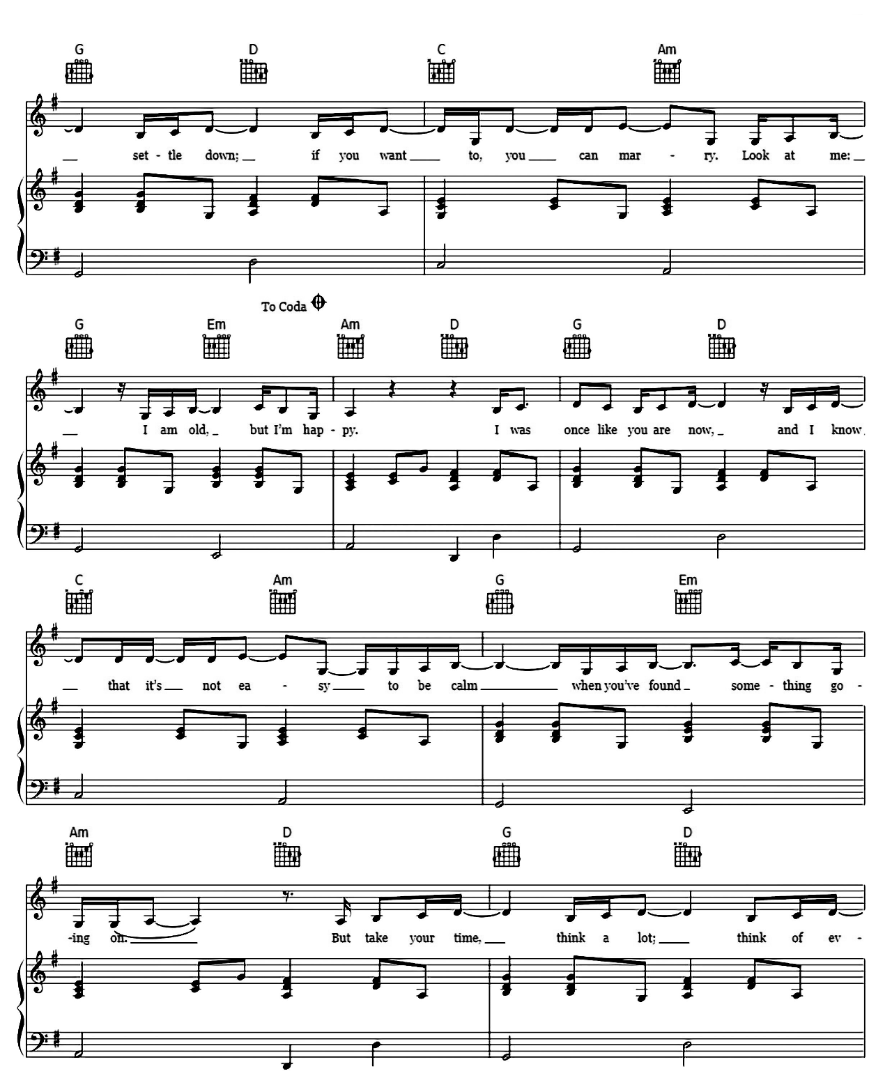 Father And Son sheet music 2