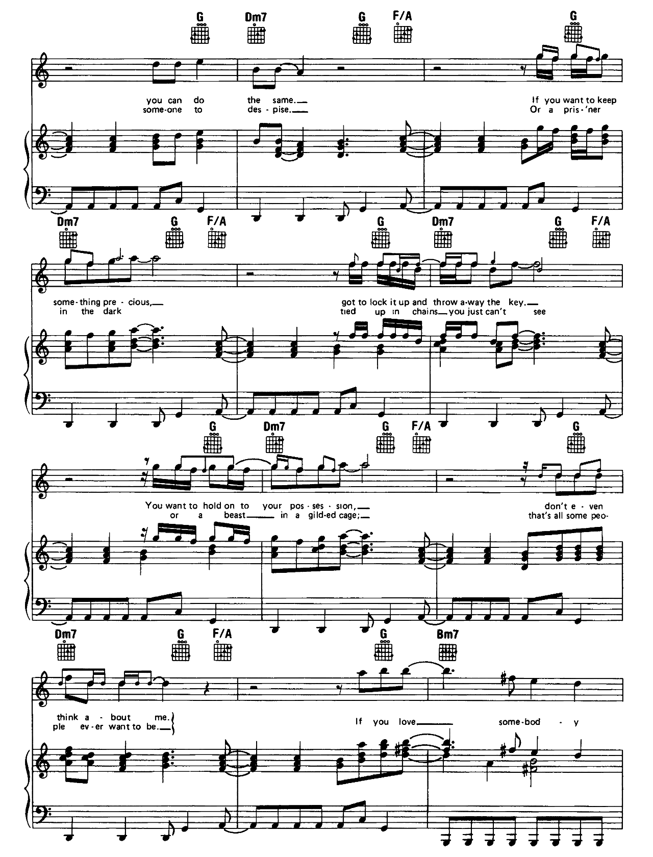 If You Love Somebody Set Them Free sheet music 2