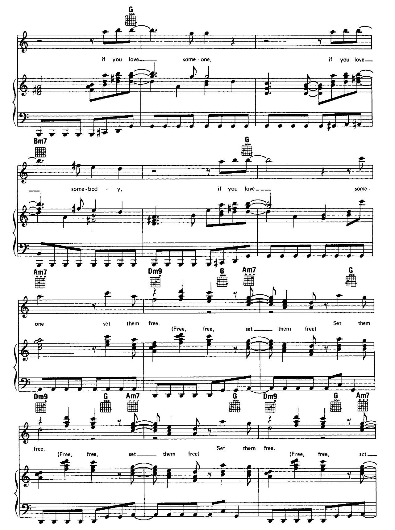 If You Love Somebody Set Them Free sheet music 3