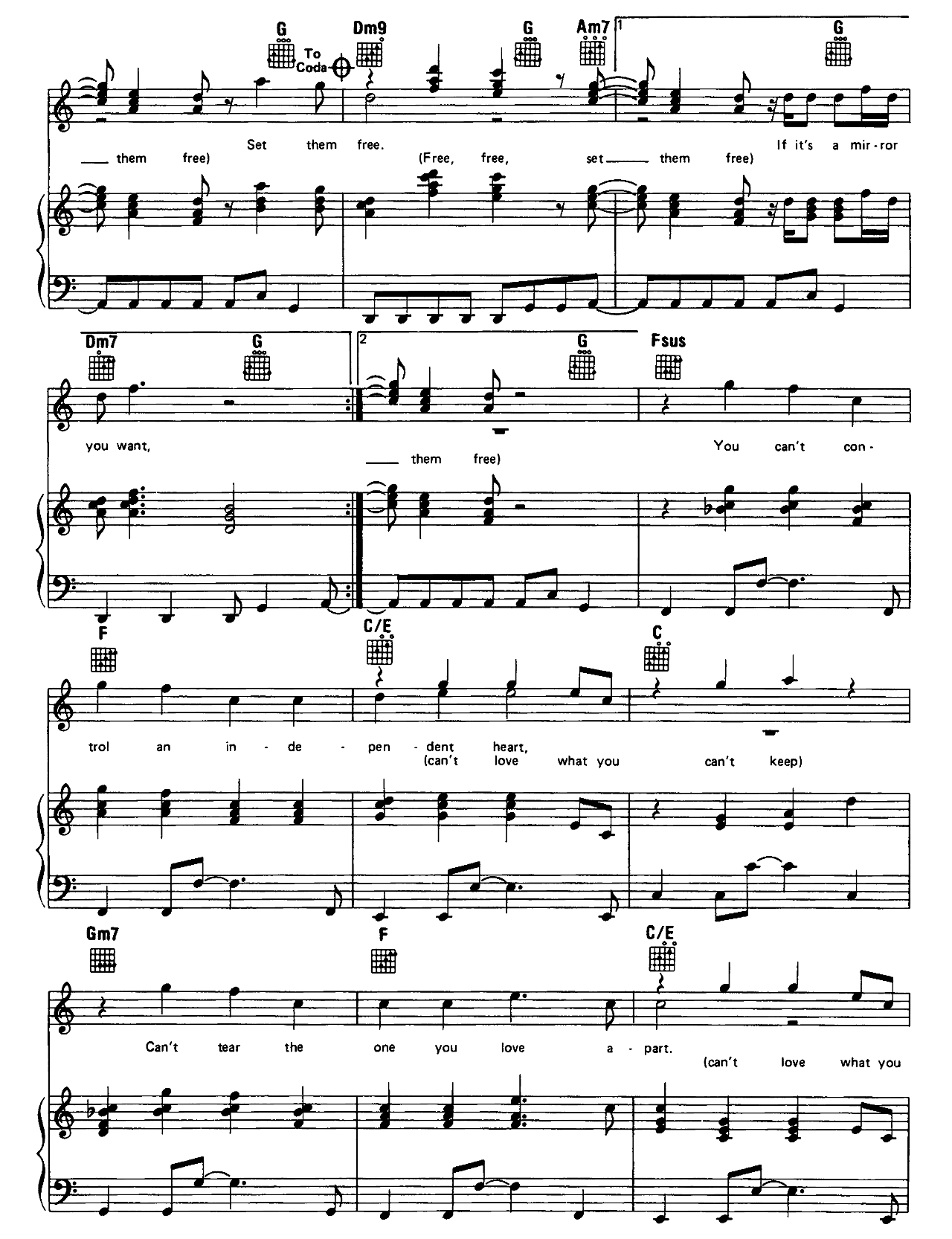 If You Love Somebody Set Them Free sheet music 4