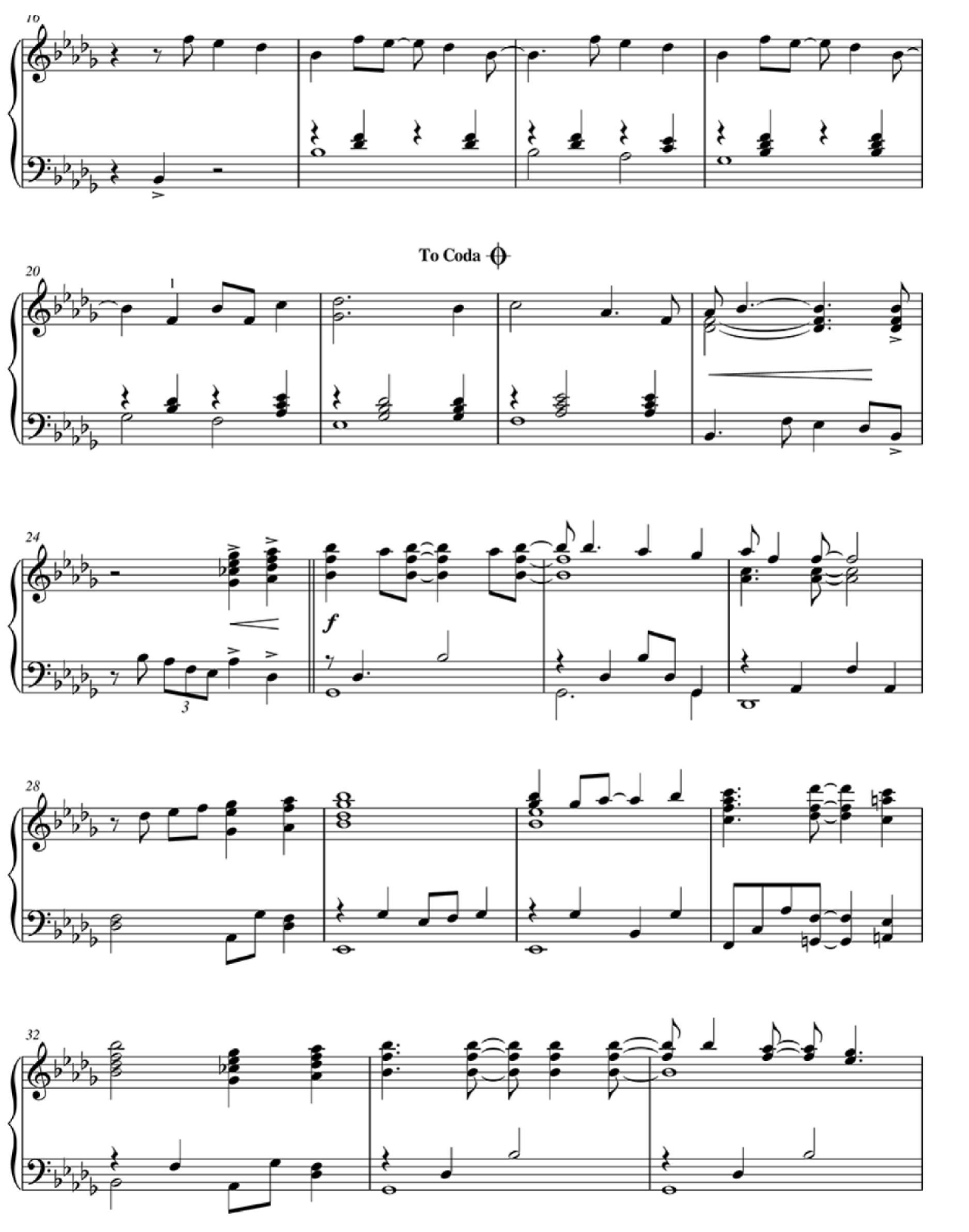 Part Time Lover sheet music 2