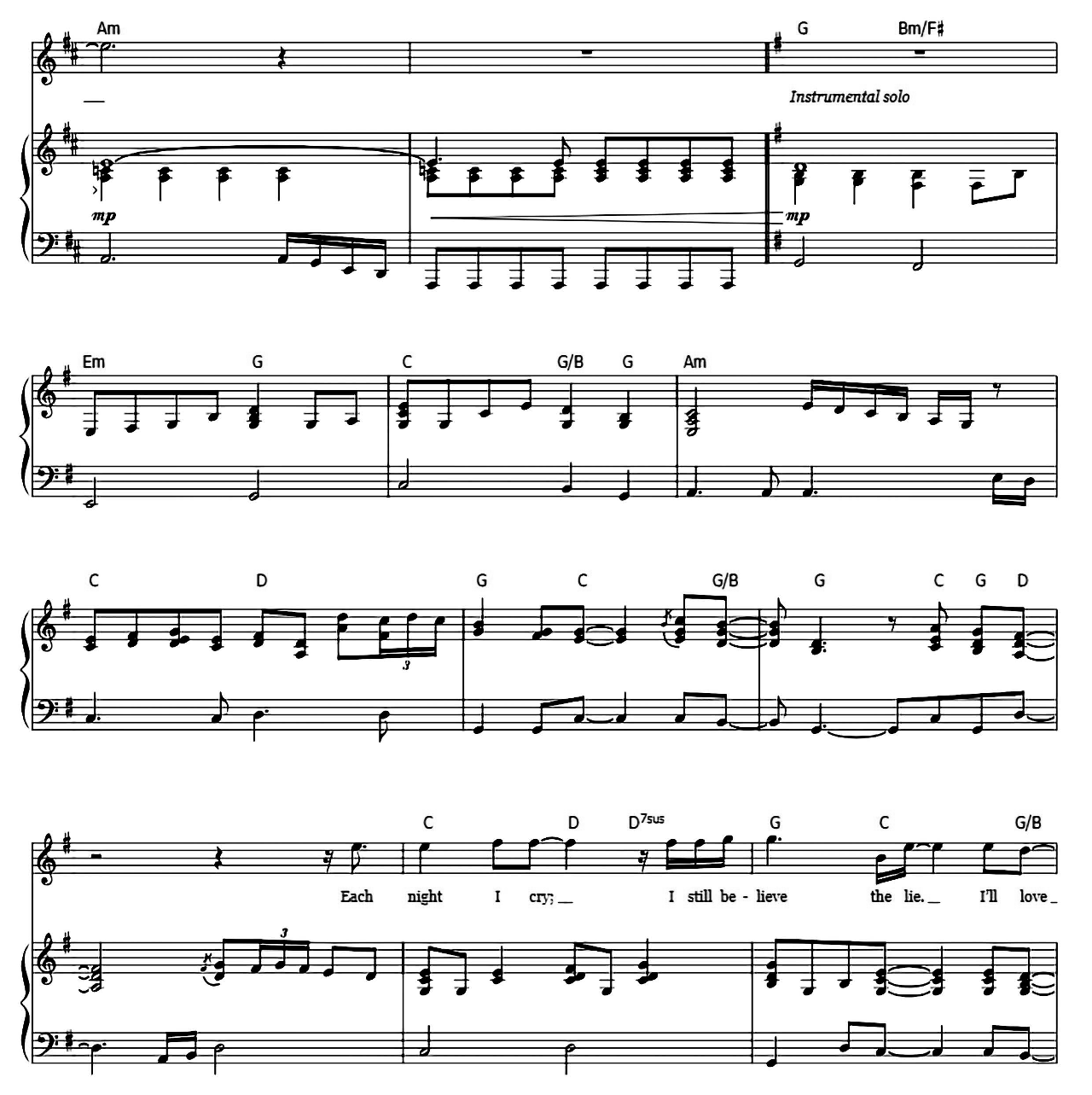 Save Me sheet music 4