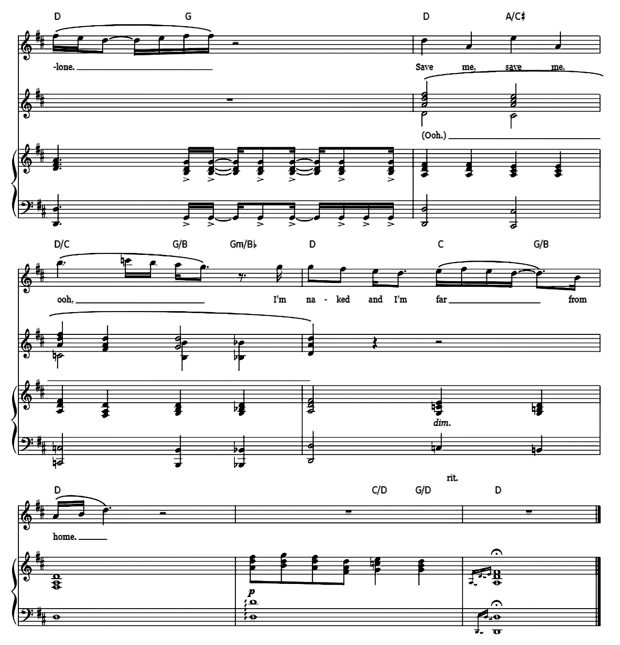 Save Me sheet music 6