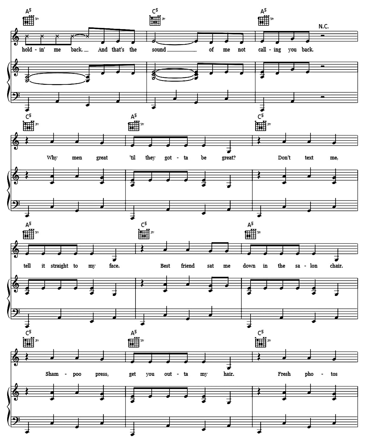 Truth Hurts sheet music 3