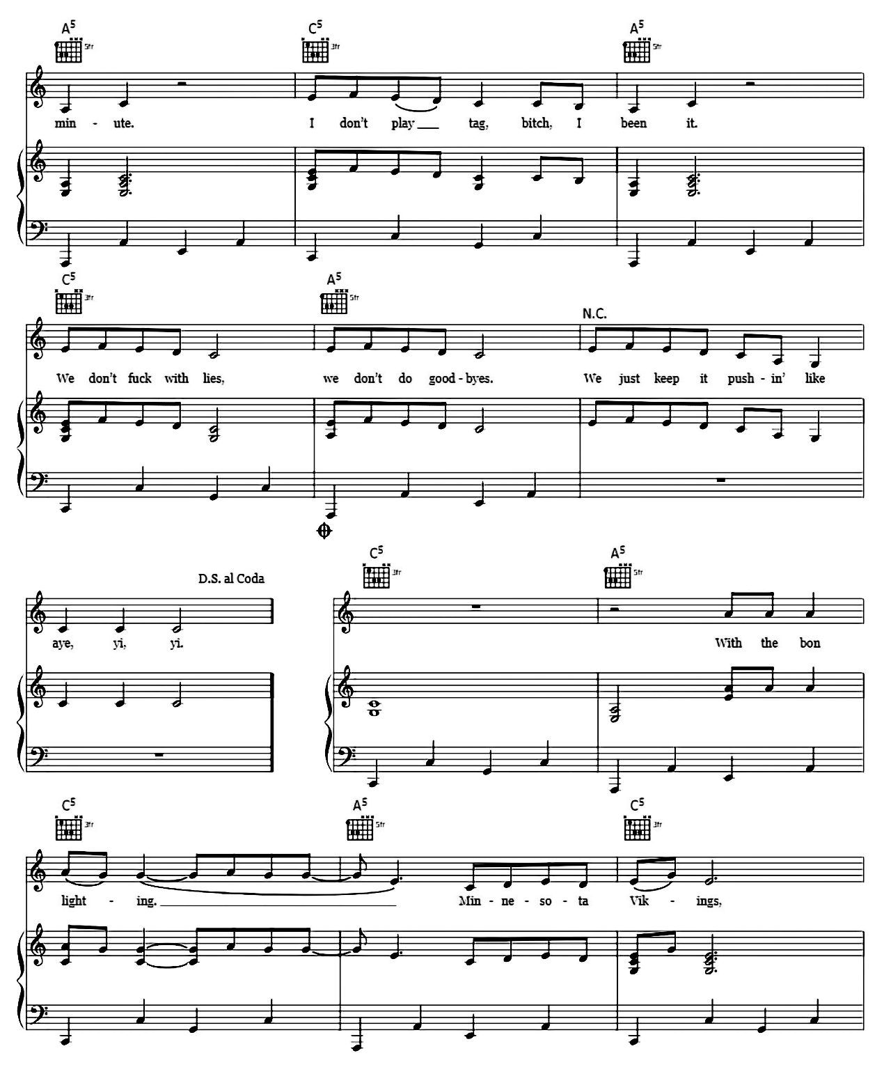 Truth Hurts sheet music 8