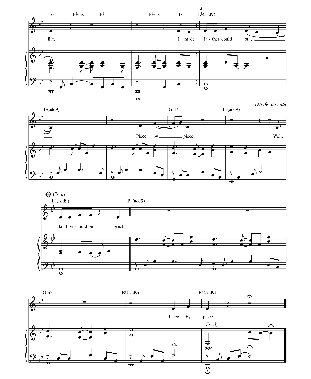 Piece By Piece sheet music 4