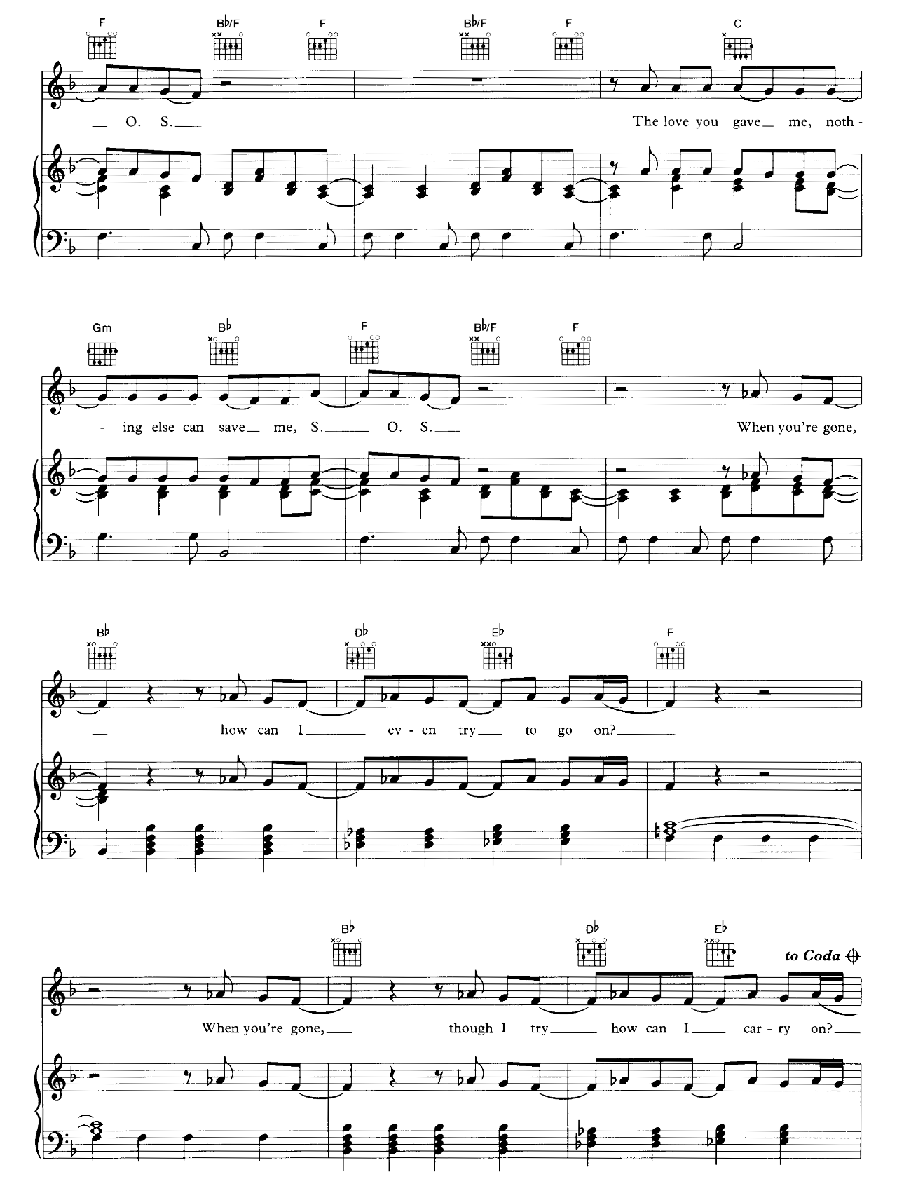 SOS sheet music 3
