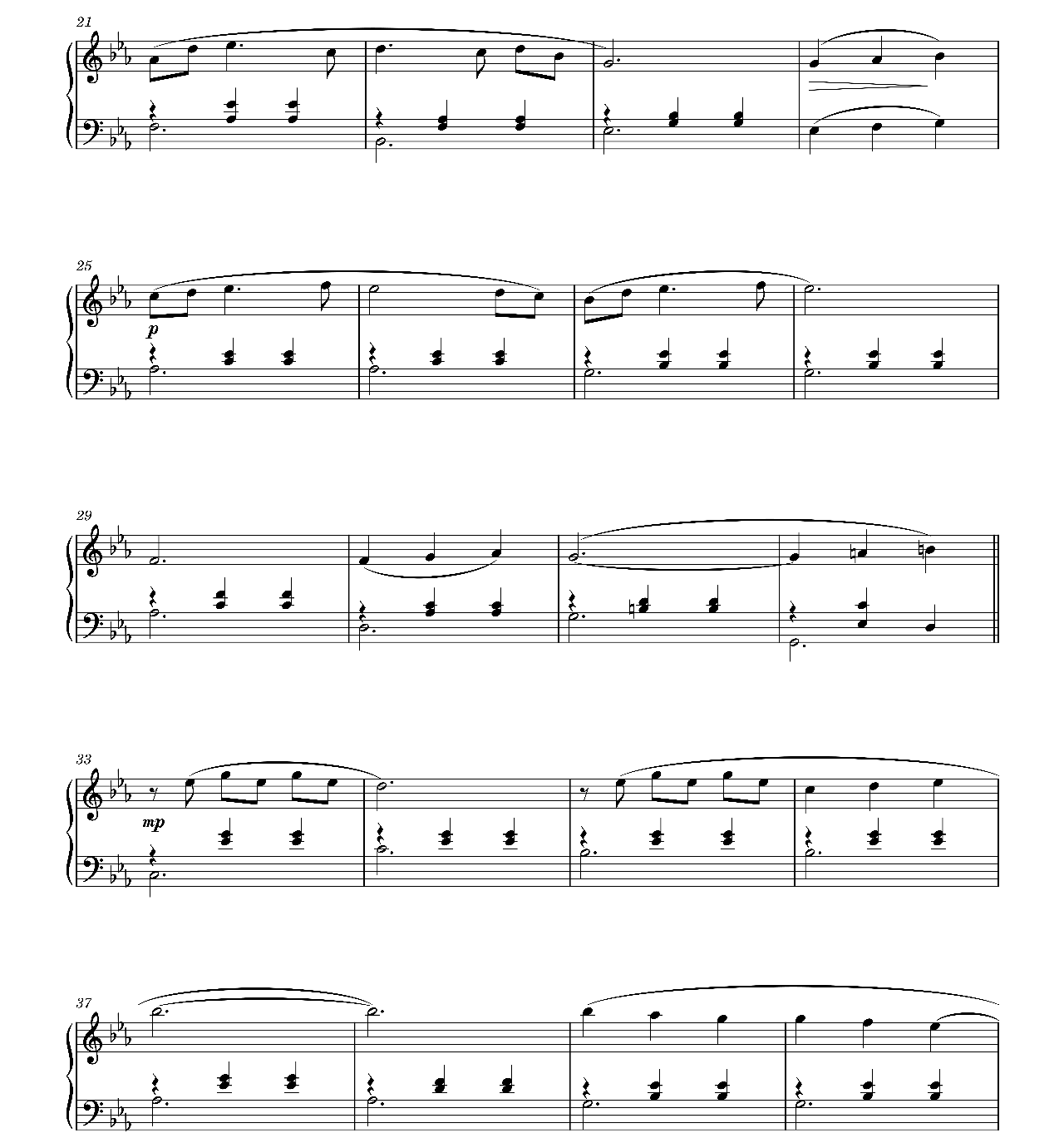 Wishing sheet music 2