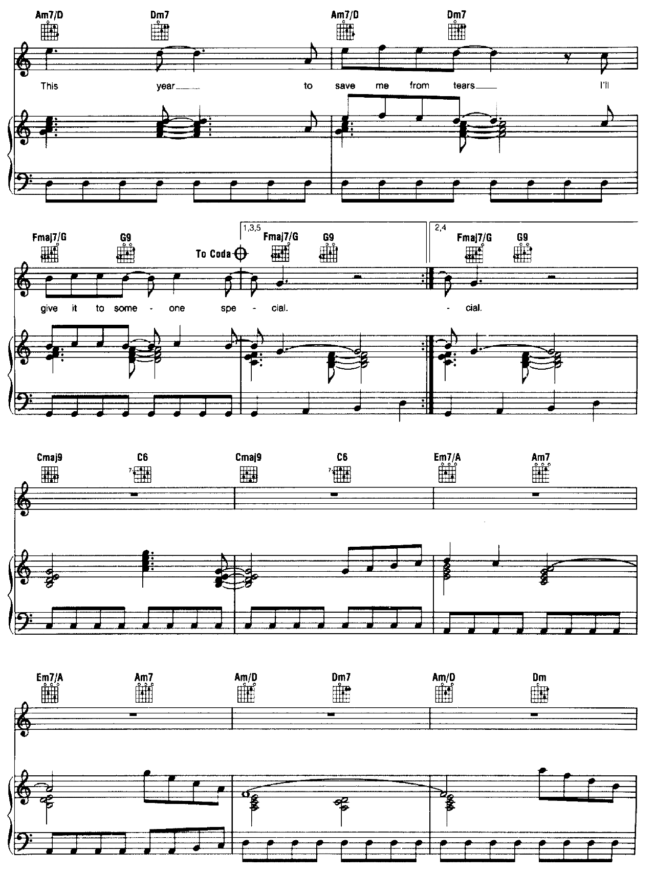 Last Christmas sheet music 3