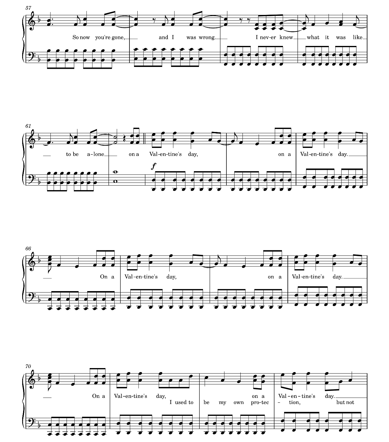 Valentine's Day sheet music 4
