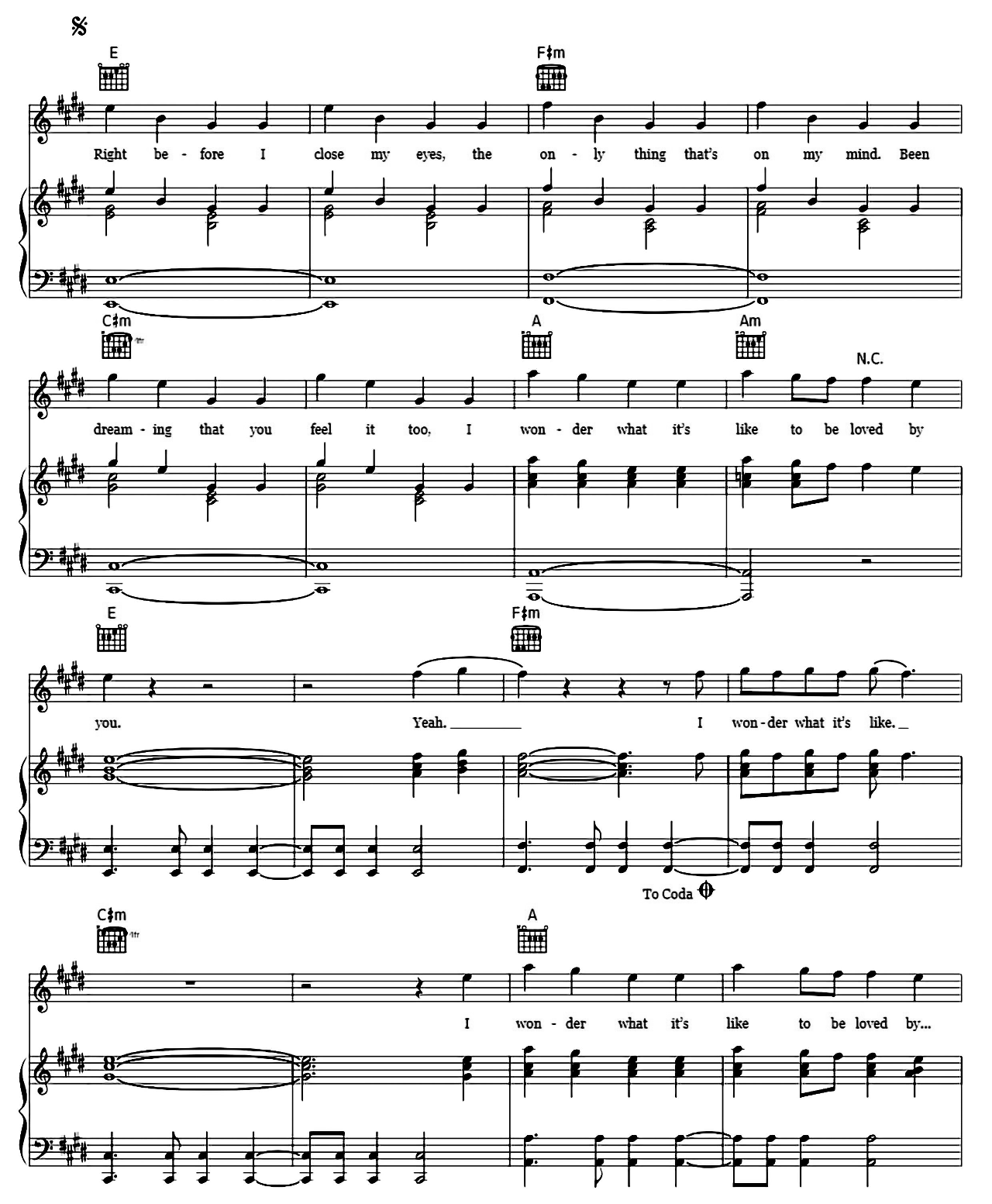 Wonder sheet music 3