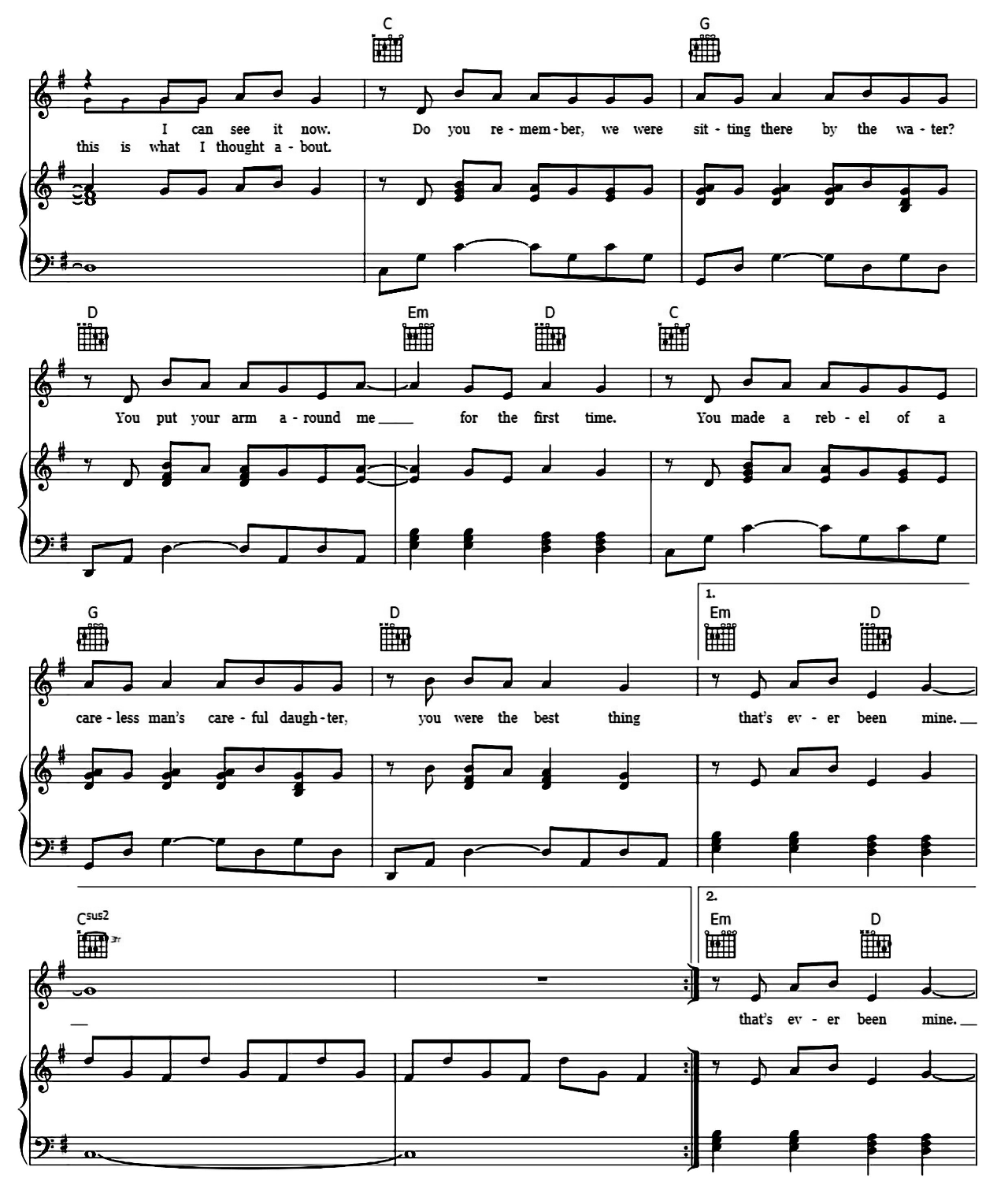 Mine sheet music 3