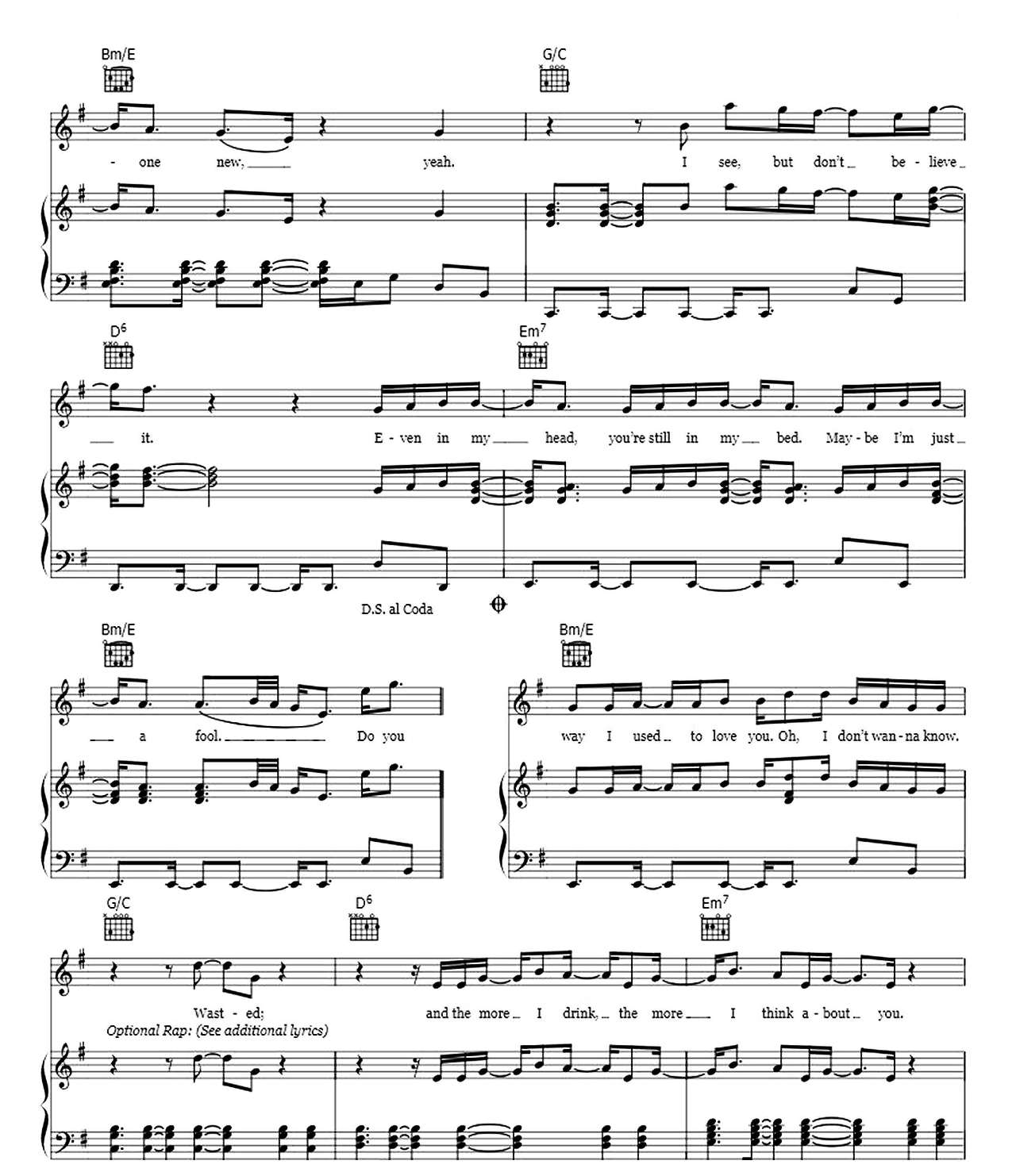 Don't Wanna Know sheet music 6