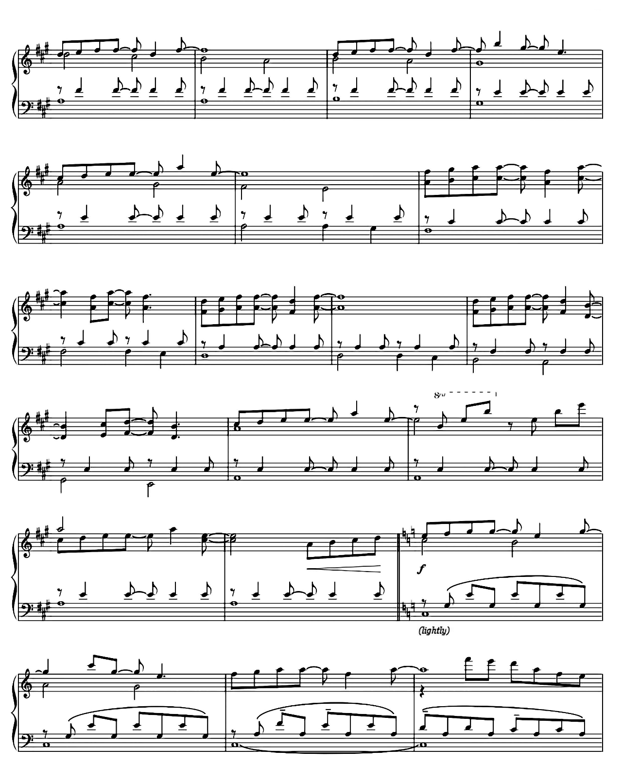 Forrest Gump Main Theme (from Forrest Gump) sheet music 2
