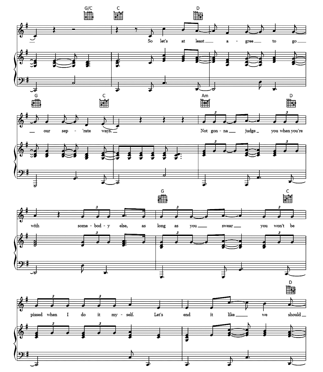 We're Good sheet music 6