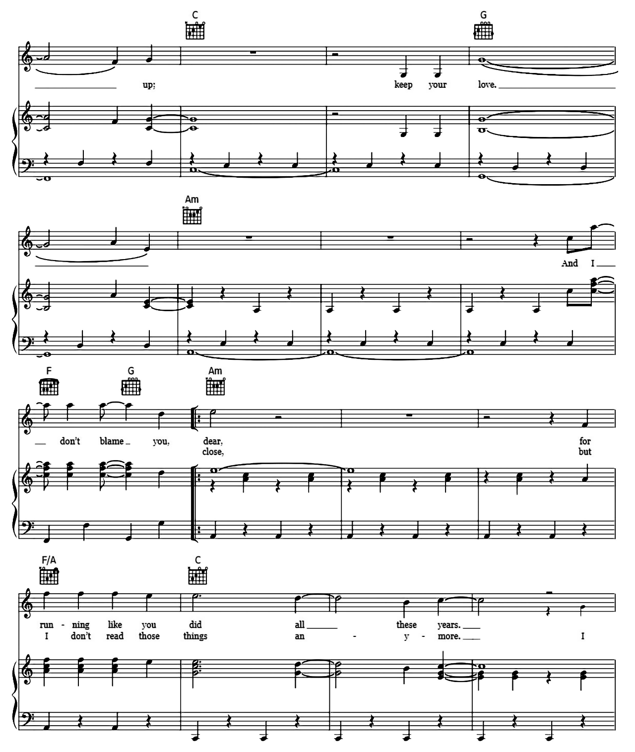 Stubborn Love sheet music 7