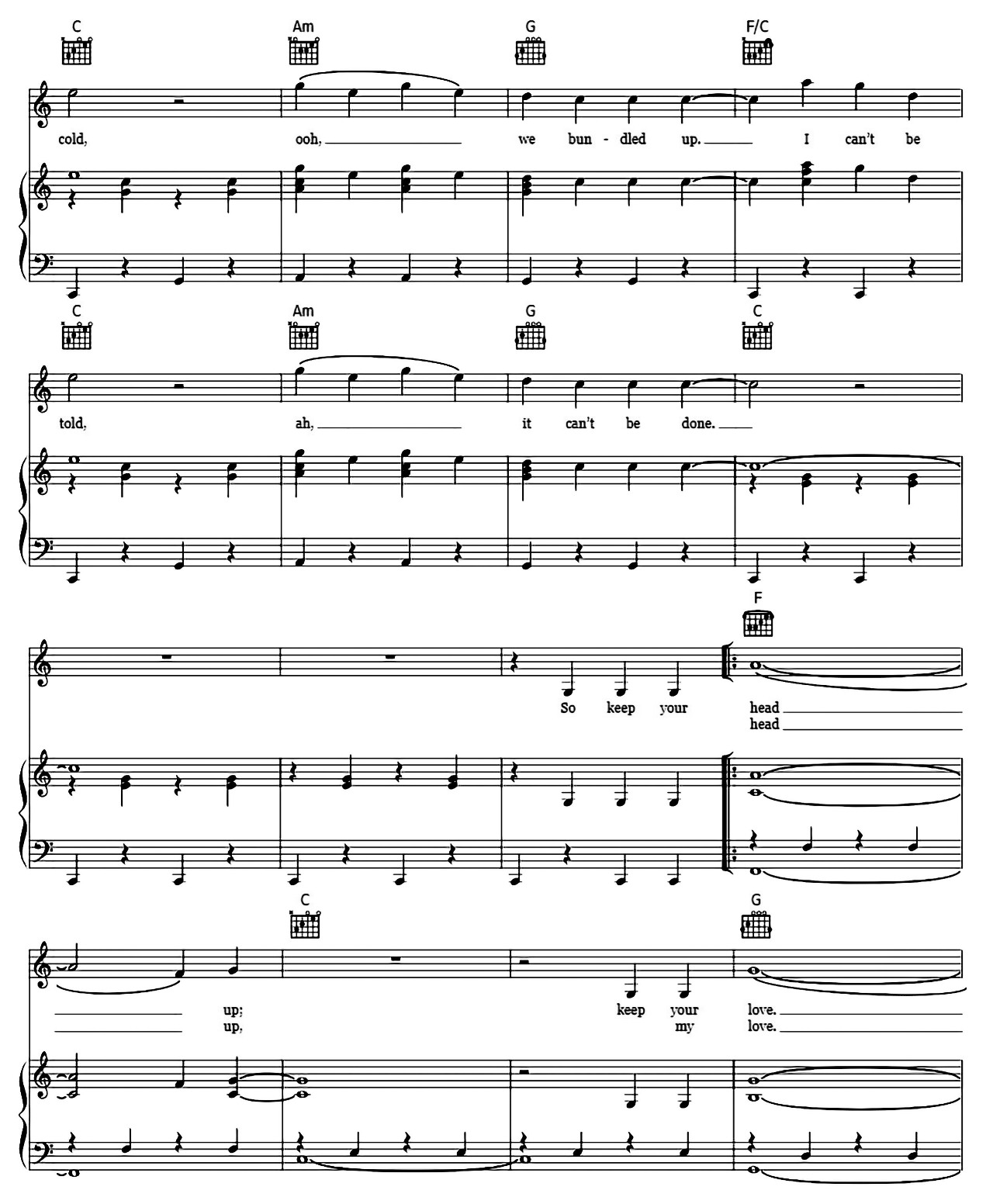 Stubborn Love sheet music 9