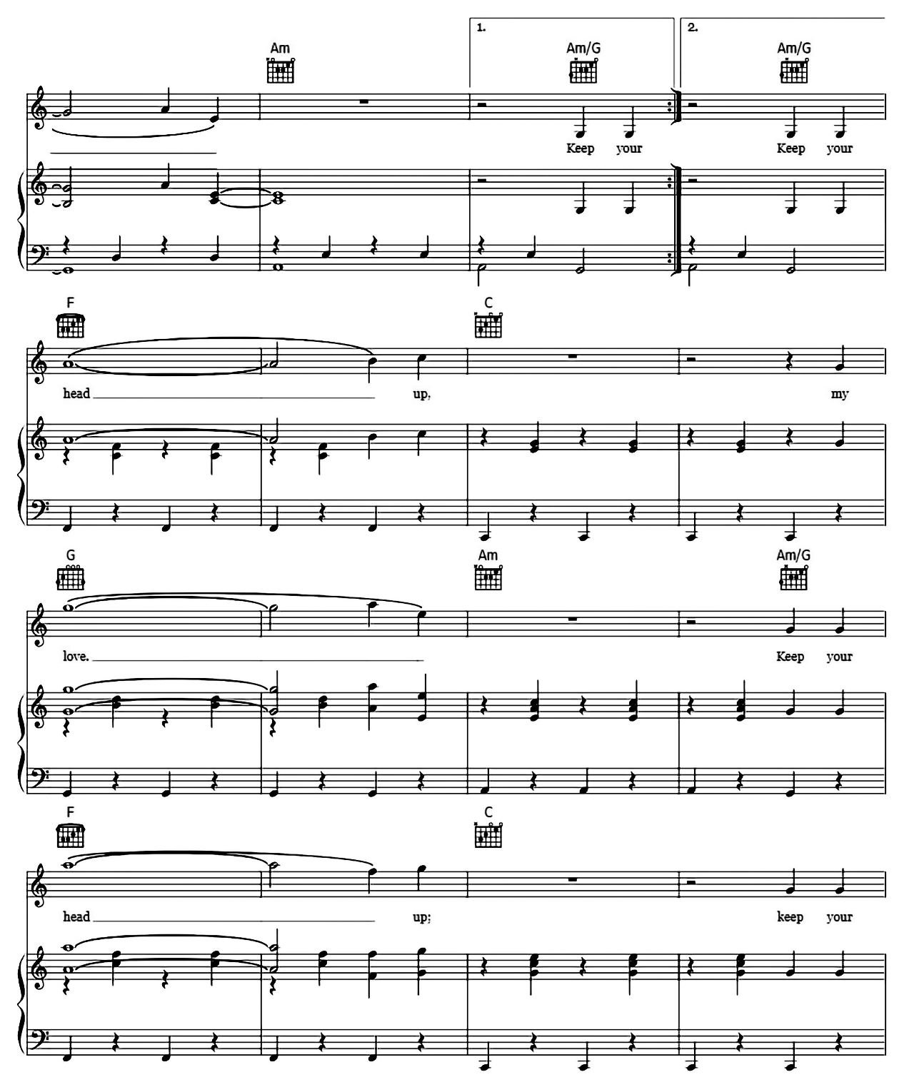 Stubborn Love sheet music 10