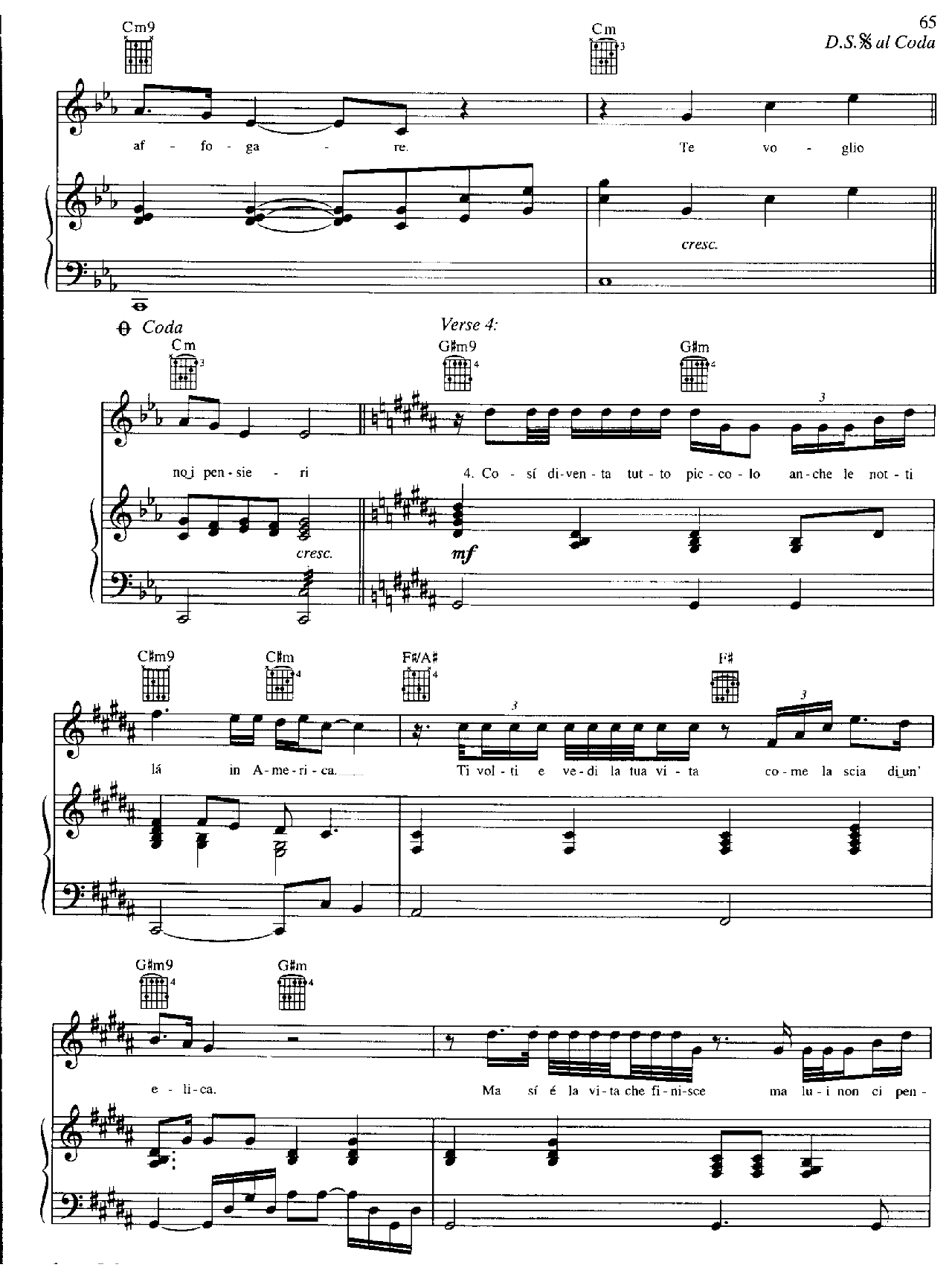 Caruso sheet music 5
