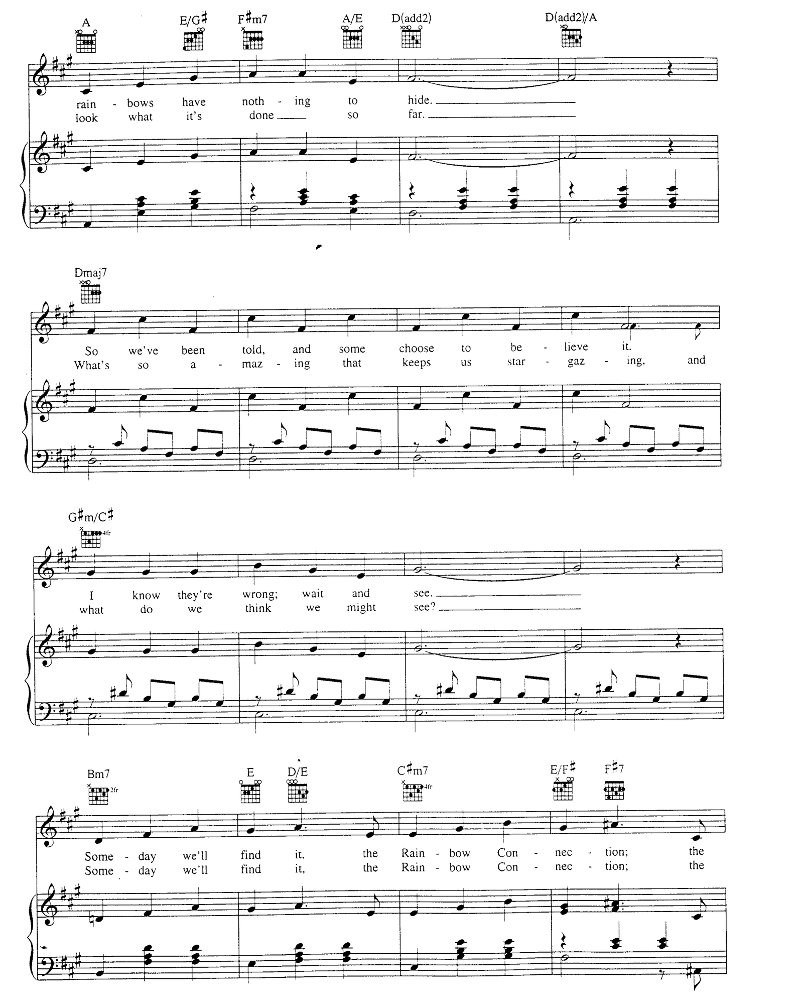 The Rainbow Connection sheet music 2