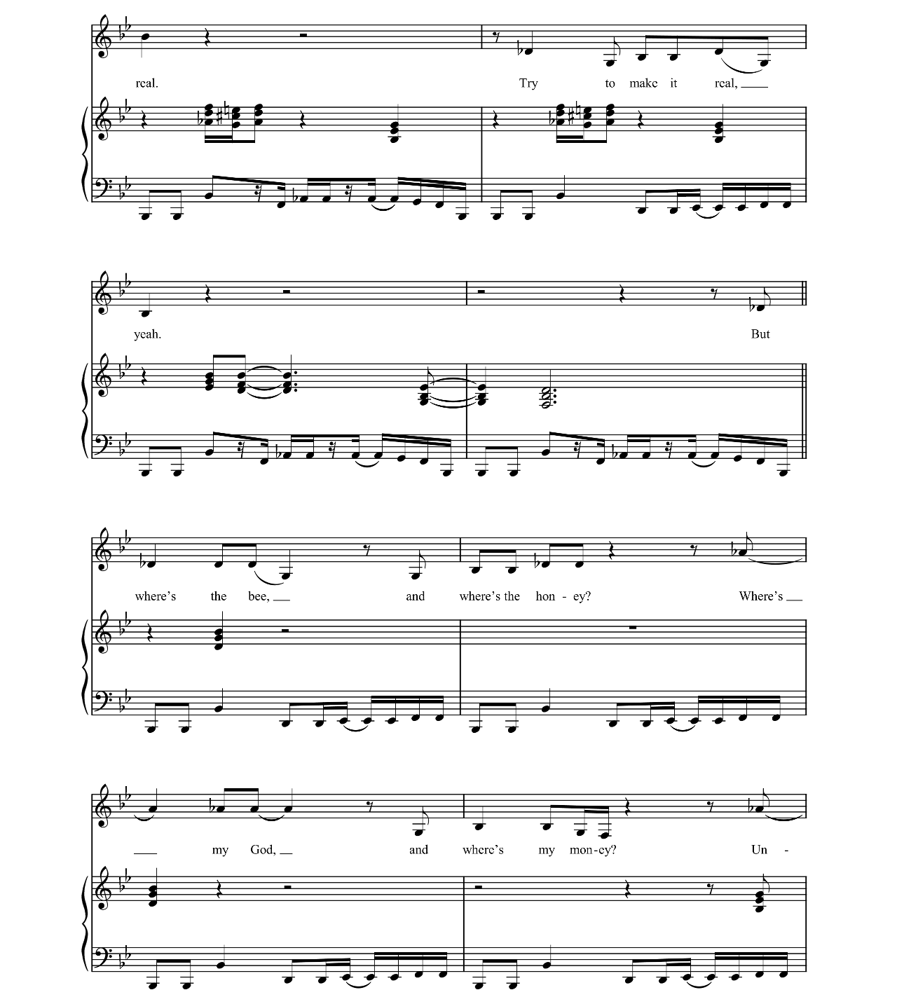 Compared To What sheet music 9