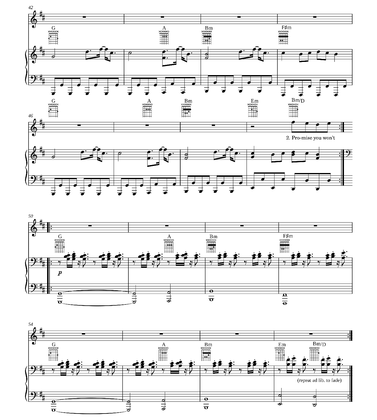 Desire sheet music 4