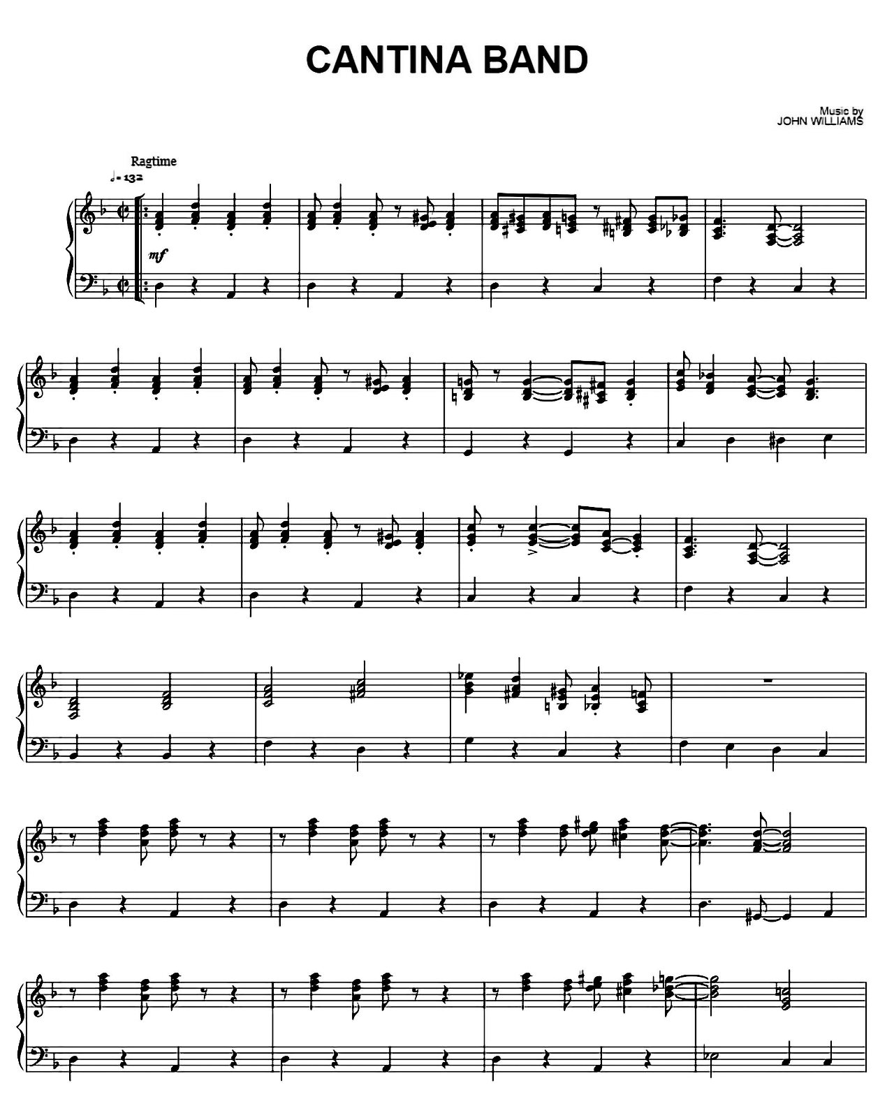 Cantina Band (from Star Wars) sheet music