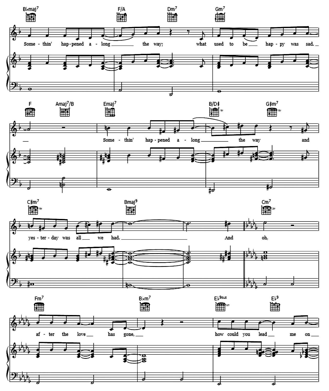 After The Love Has Gone sheet music 3