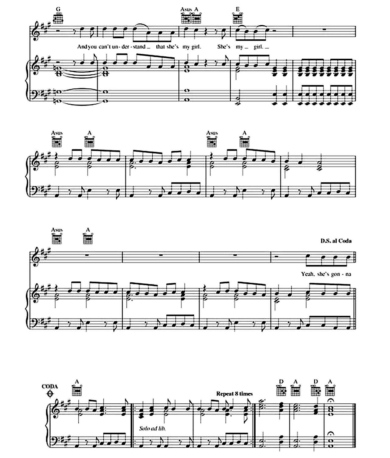 Listen To Her Heart sheet music 3