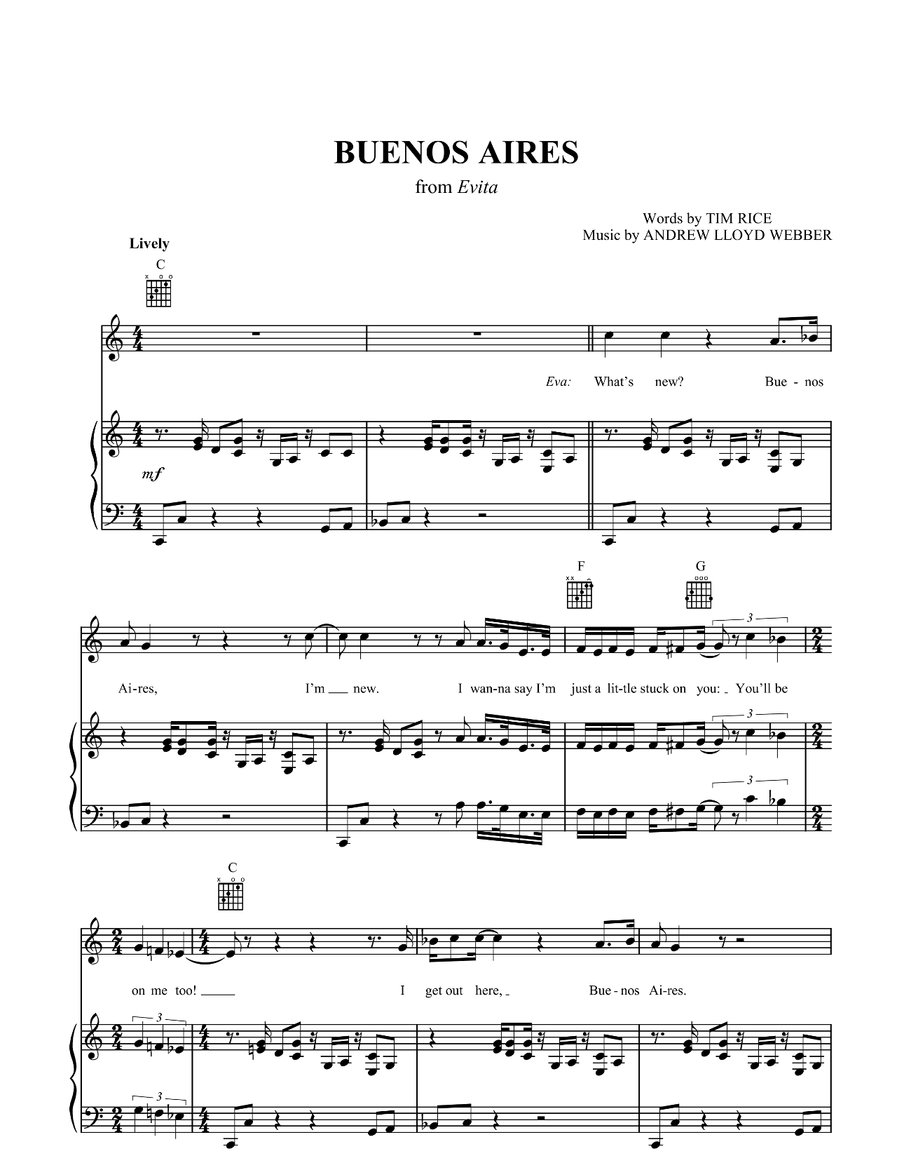 Buenos Aires sheet music