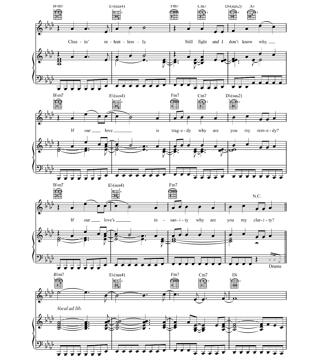 Clarity sheet music 3