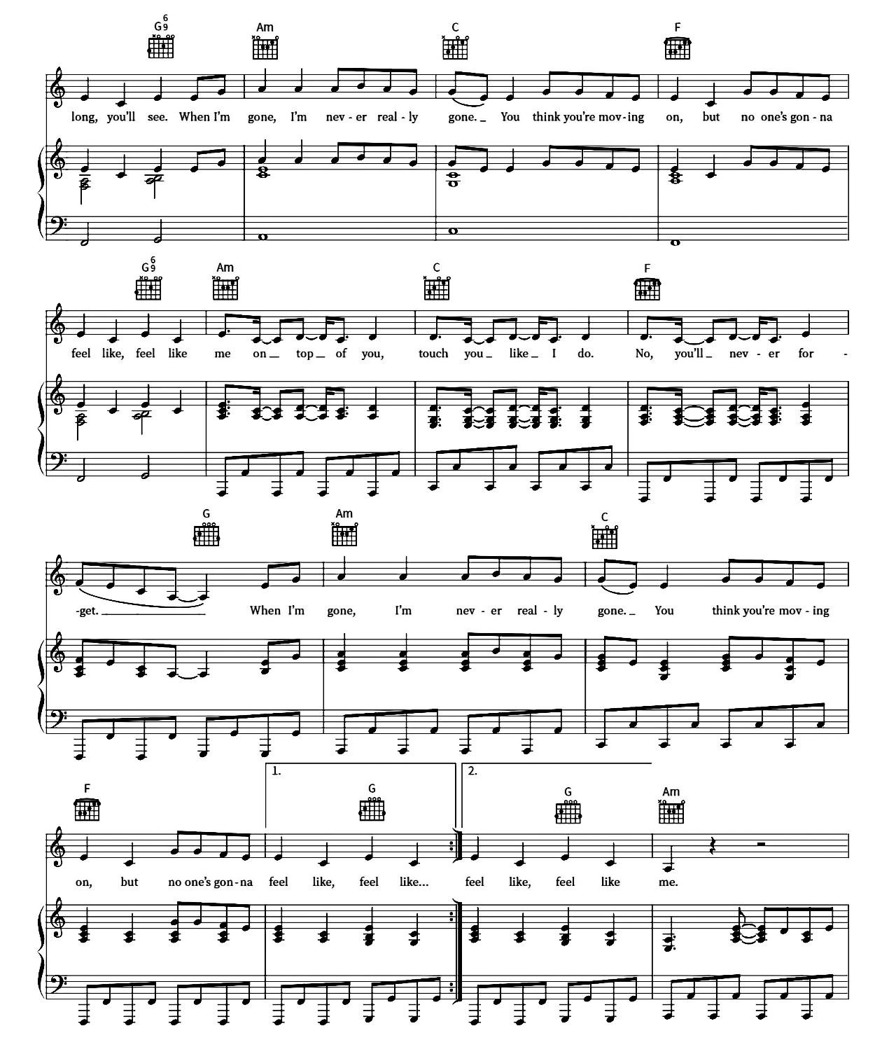 When I'm Gone sheet music 3