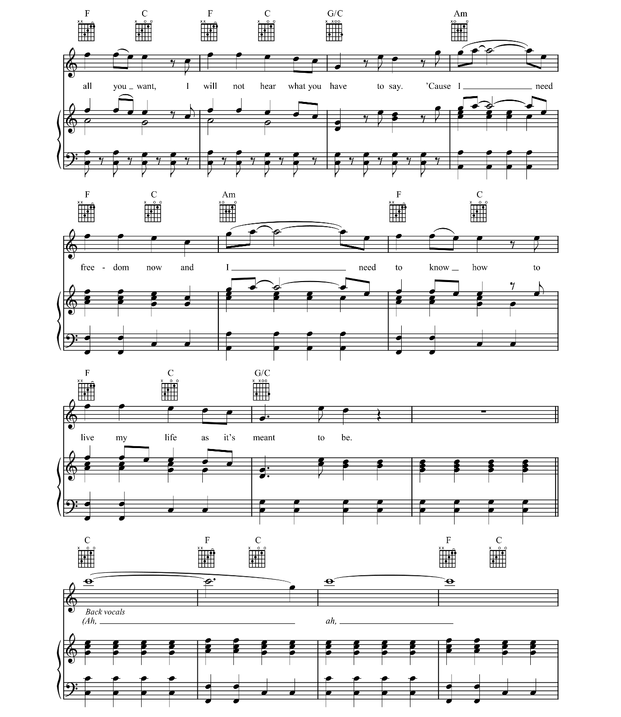 The Cave sheet music 5