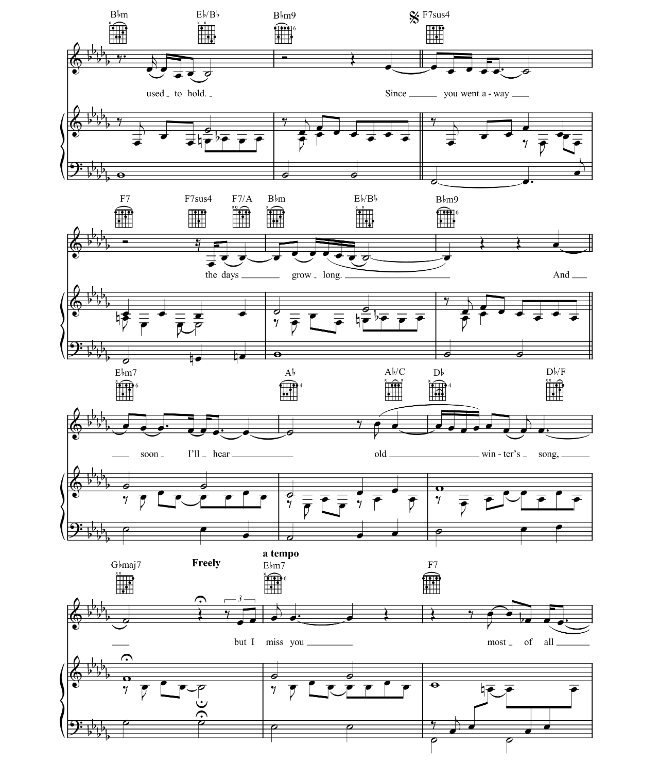 Autumn Leaves sheet music 3