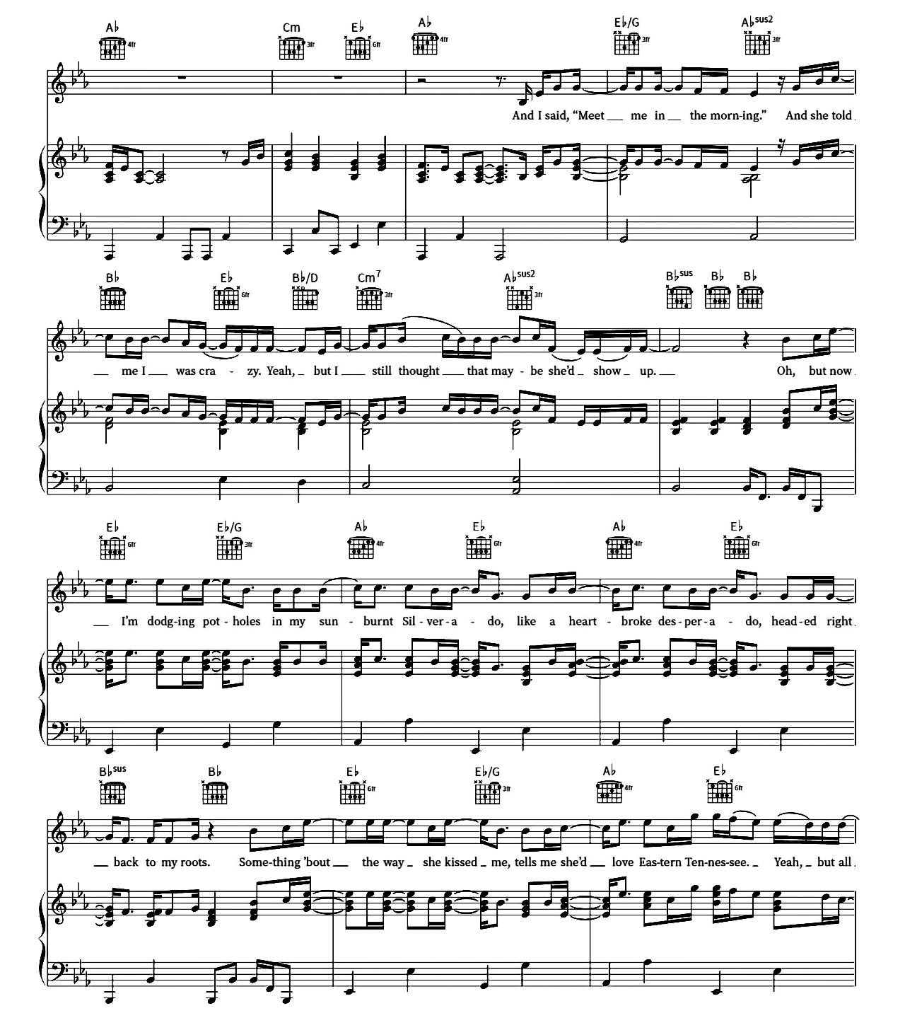 Sand In My Boots sheet music 4