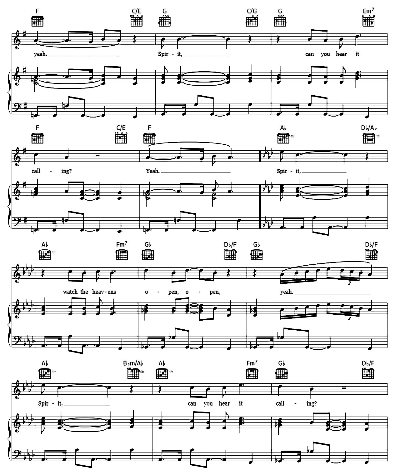 Spirit (from The Lion King) sheet music 5