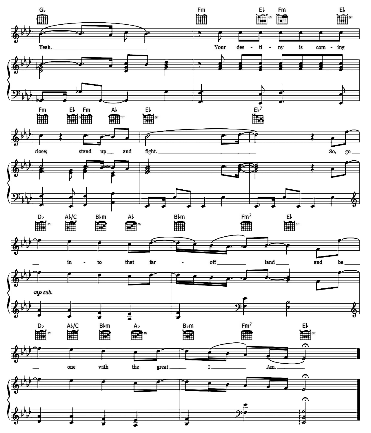 Spirit (from The Lion King) sheet music 6